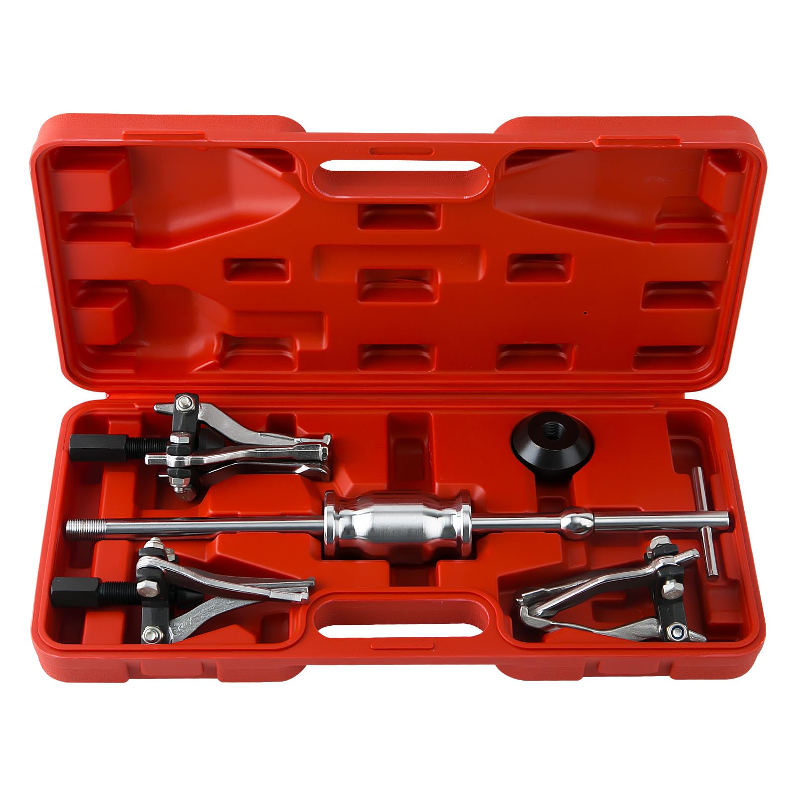 maXpeedingrods 3 Jaw Gear Bearing Slide Hammer Puller Set, 5PCS Universal Internal & External Gear Pulley Puller Set for Pulling