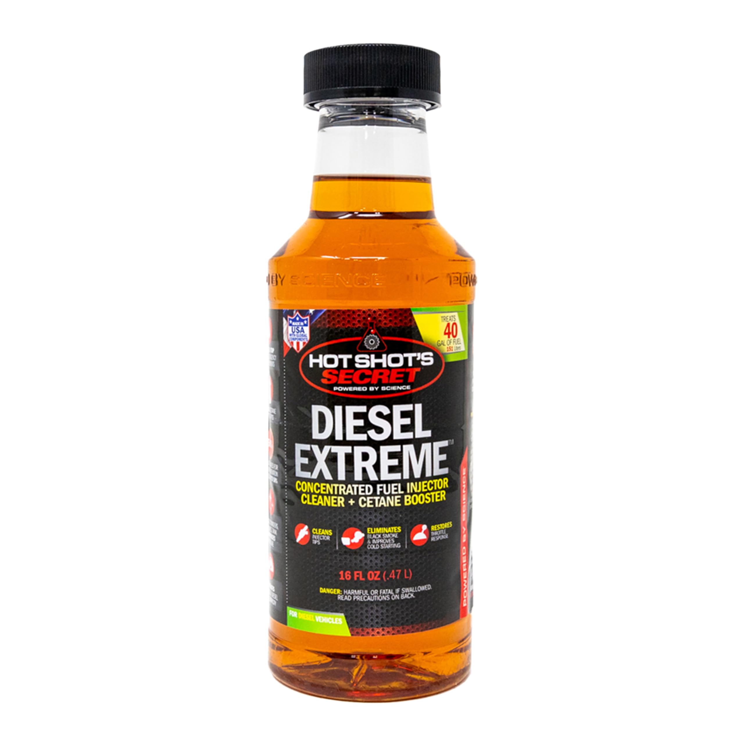 Hot Shot's Secret Diesel Extreme Clean and Boost - 16 fl. oz. - Amber - Model P040416Z