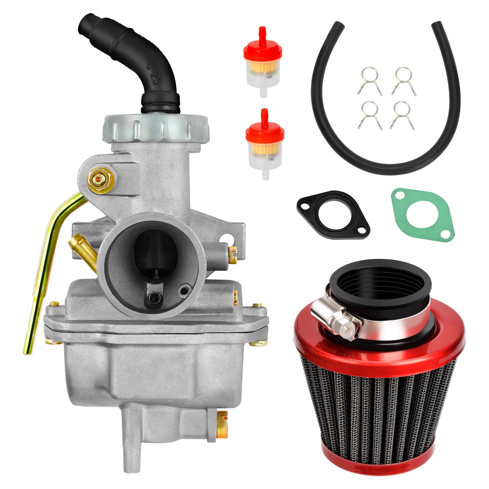 HIAORS PZ20 Carburetor Kit for TaoTao Coolster 125cc 110cc 50cc 70cc 90cc Chinese Kids ATV Quad 4 Wheeler Baja Sunl NST Kazuma R