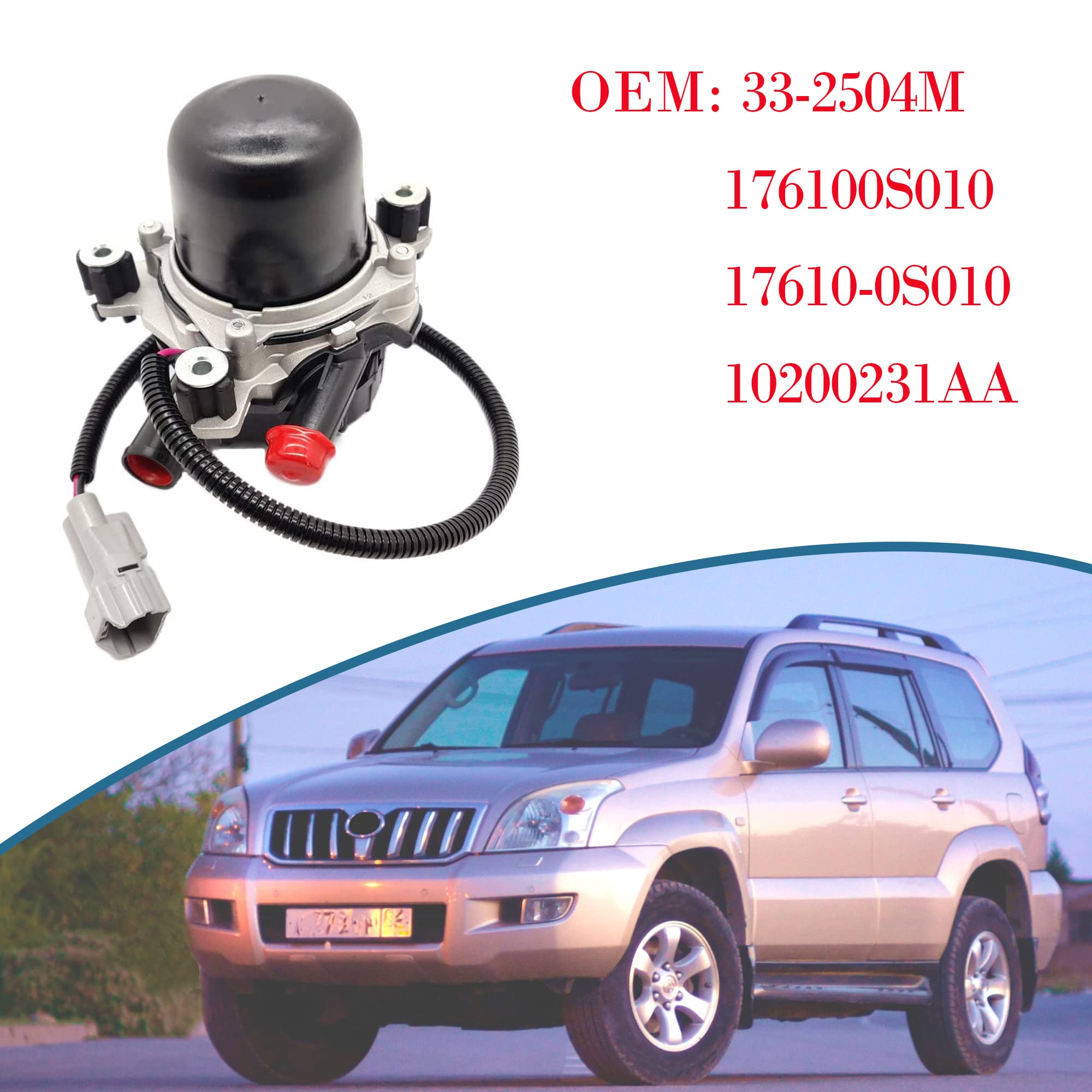 OKAY MOTOR Secondary Air Injection Pump for 2007-2013 Toyota Tundra Land Cruiser Sequoia LX570 4.6L 4.7L 5.7L 17610-0S010 102002