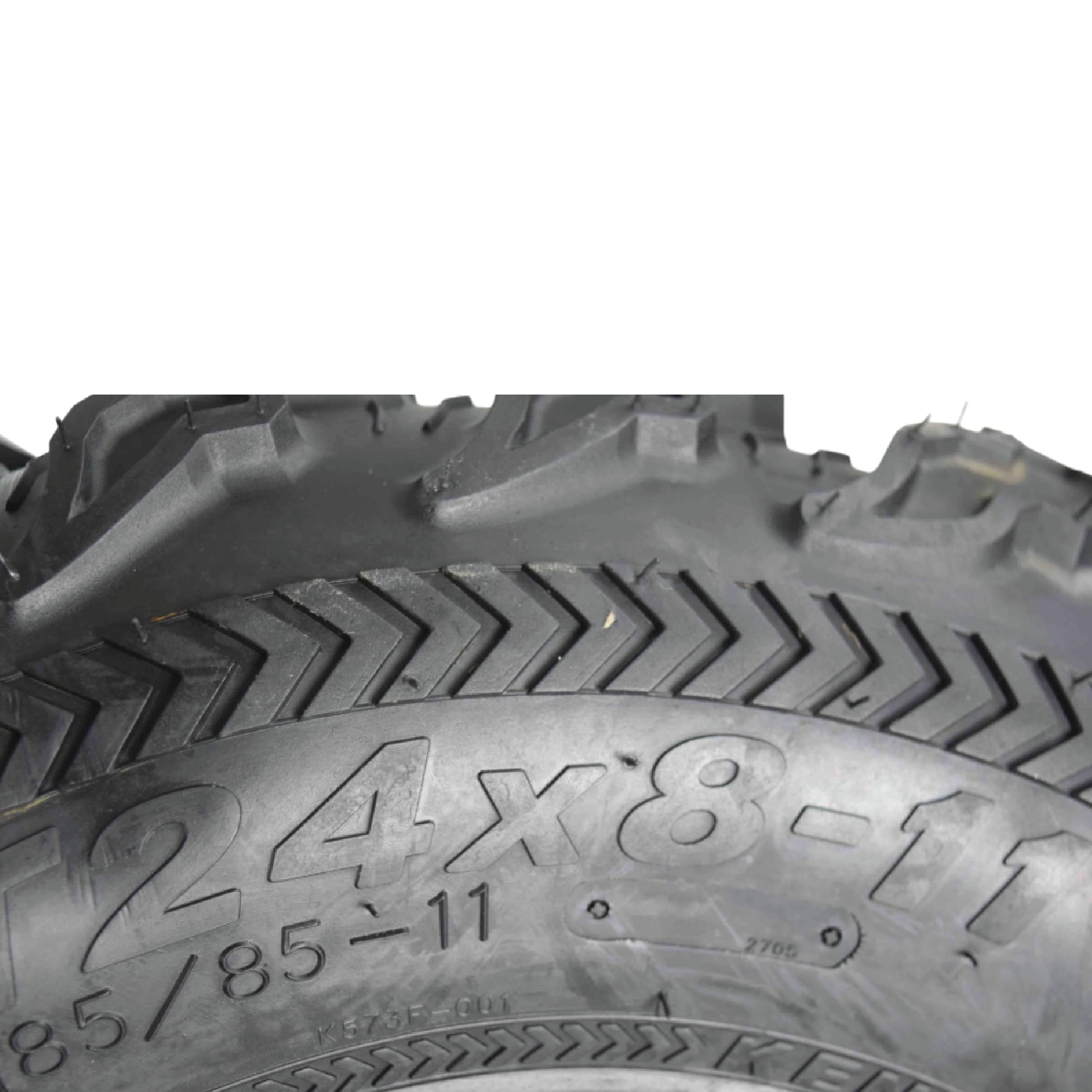 Kenda Bearclaw EX K573 ATV/UTV Tires - 6-Ply, 24x8-11 & 24x10-11 (4-Pack) - Durable Rubber for All