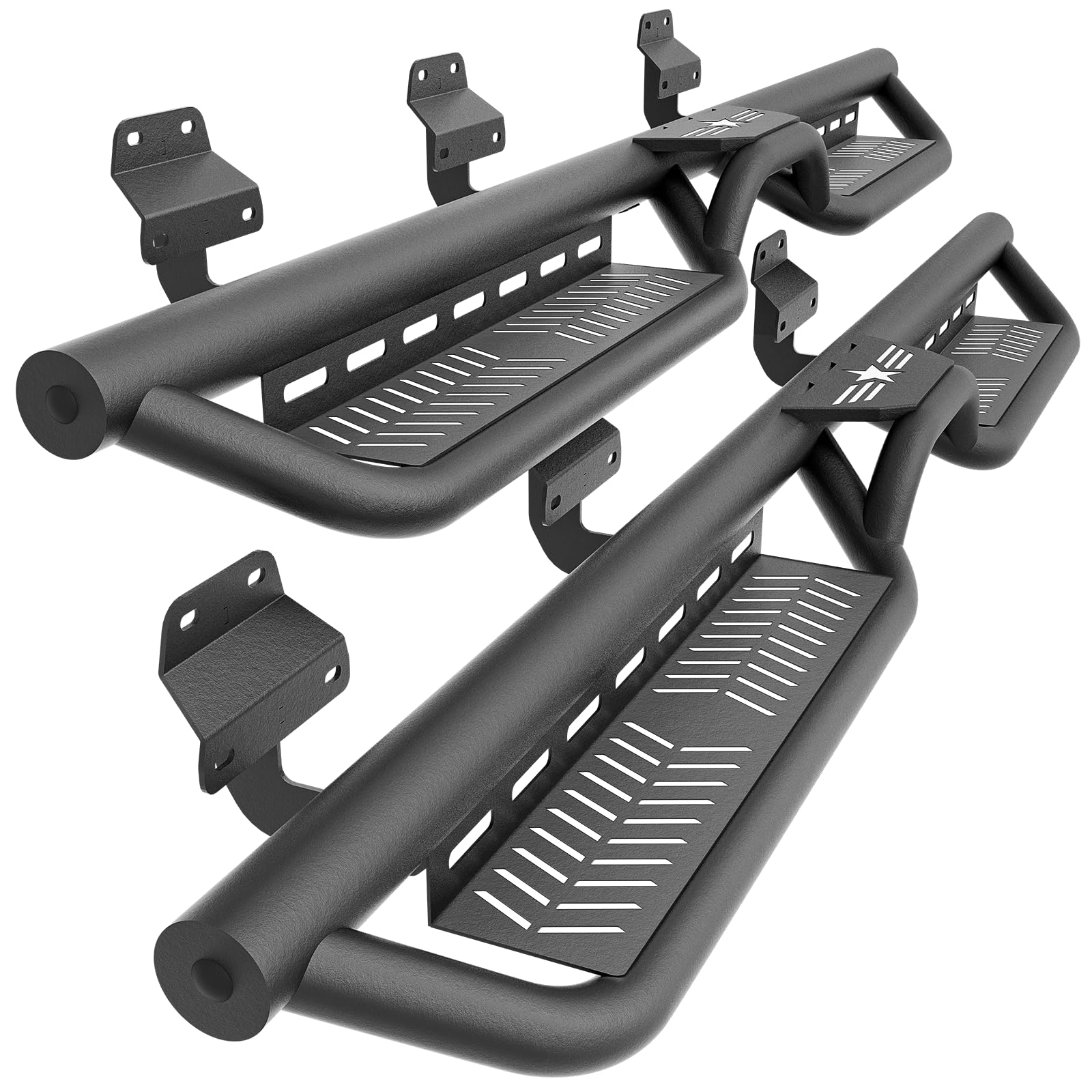 SOENBOO Running Board Side Steps SuperCrew Cab Compatible for 2015-2026 Ford F150 & 2017-2026 Ford F250 F350 Super Duty Crew Cab