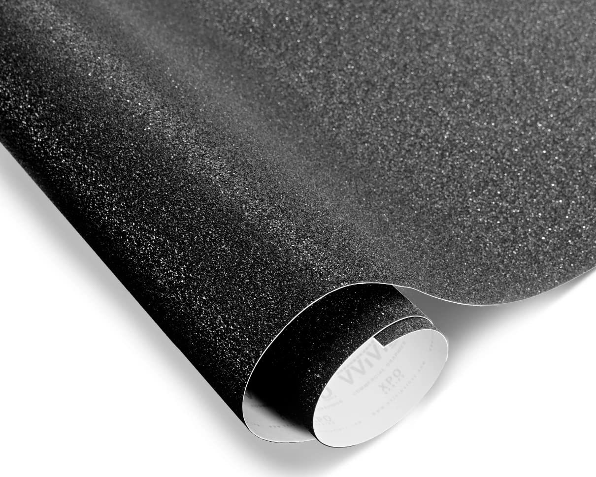 VViViD Black Indestructible Vinyl Wrap Roll - 10ft x 5ft, Durable Paint Protection