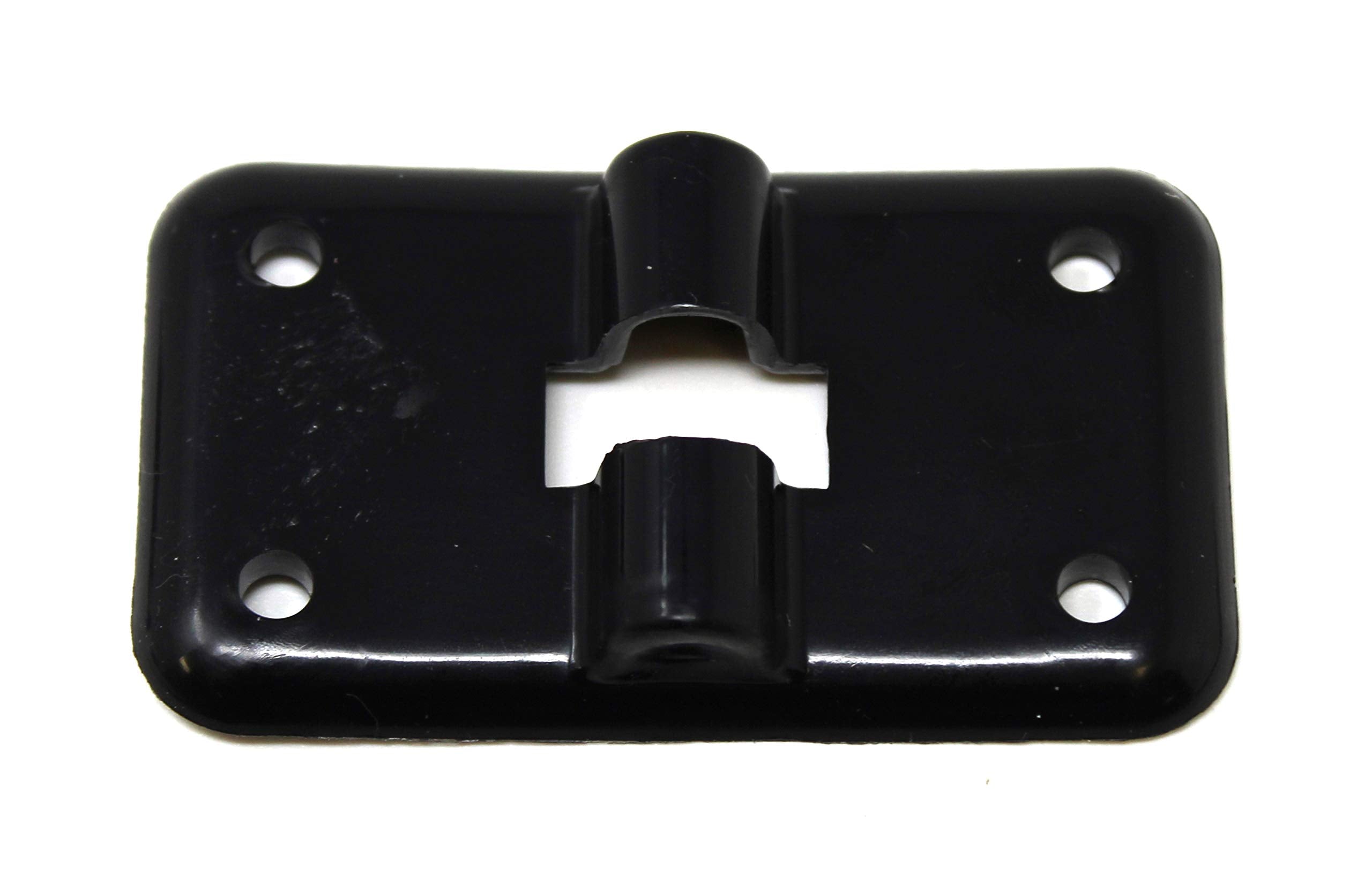 JSP Manufacturing 6” Black Plastic T-Style Entry Door Catch Latch for RV Camper Trailer Cargo Hatch Assembly Kit (2)