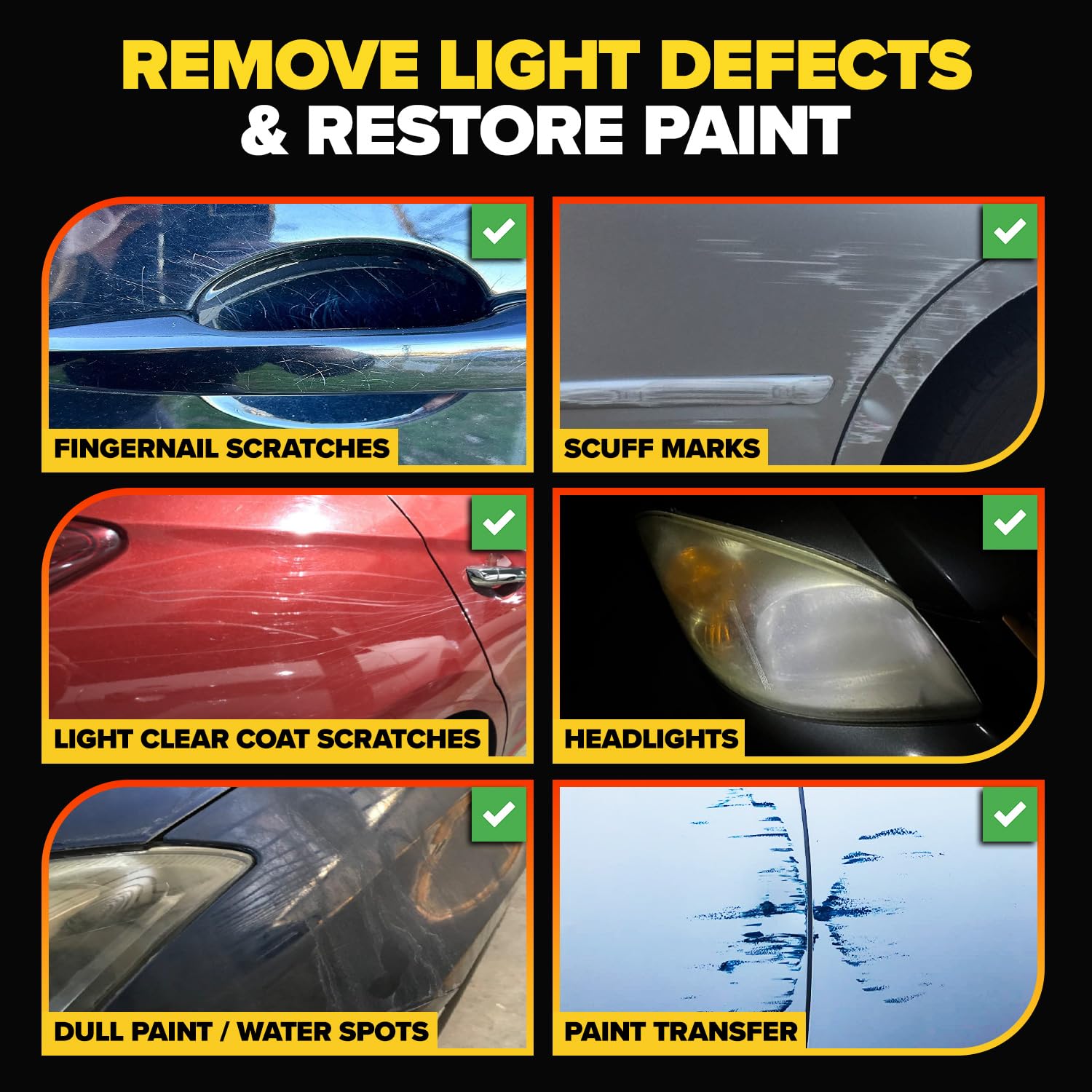Carfidant Scratch And Swirl Remover - Ultimate Car Scratch Remover - Polish & Paint Restorer - Easily Repair Paint Scratches, Scratches, Water Spots!