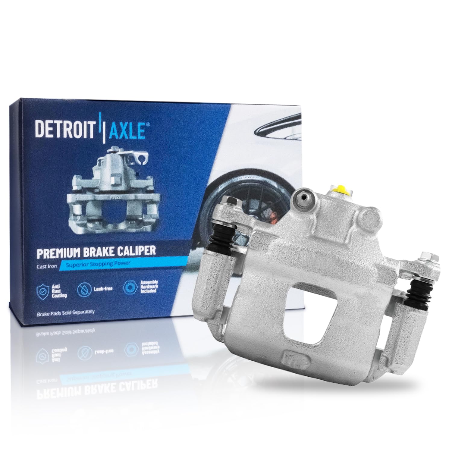 Detroit Axle - Rear Brake Calipers for Chevy GMC Silverado Sierra 1500 Tahoe Yukon, Disc Brake Calipers w/Bracket Cadillac Escal