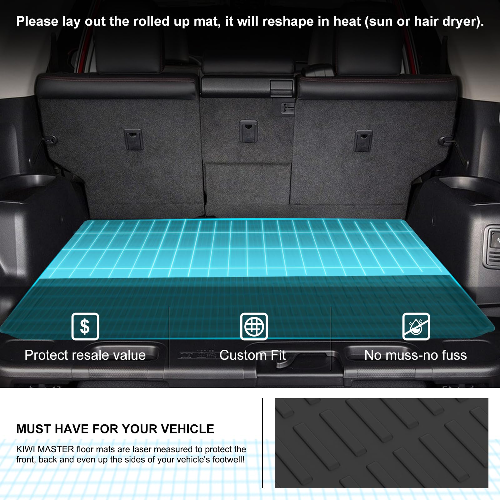 Kiwi Master Floor Mats For 2022-2025 Honda Civic 11Th Gen/Acura Integra Accessories Replace Oem 08P17-T20-110 All Weather Custom