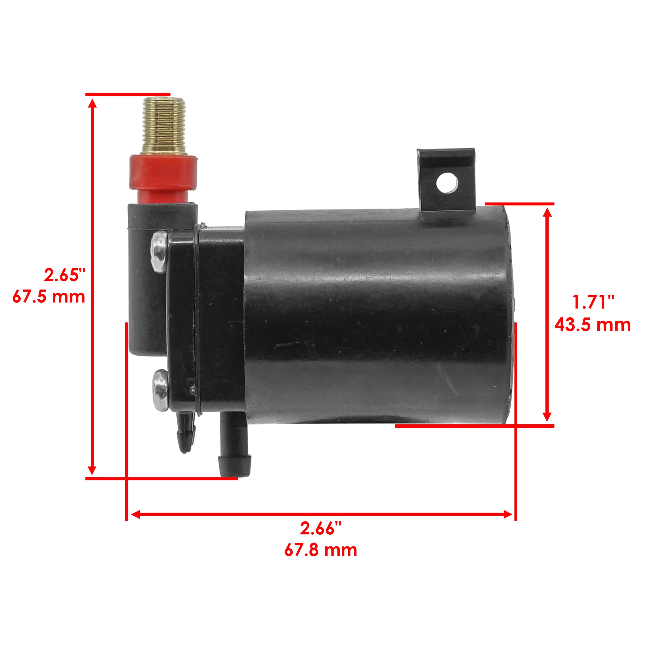 Caltric Fuel Primer Choke Solenoid for Johnson/Evinrude OMC 5007356, 437233, 437238, 43762, 434326, 397909,