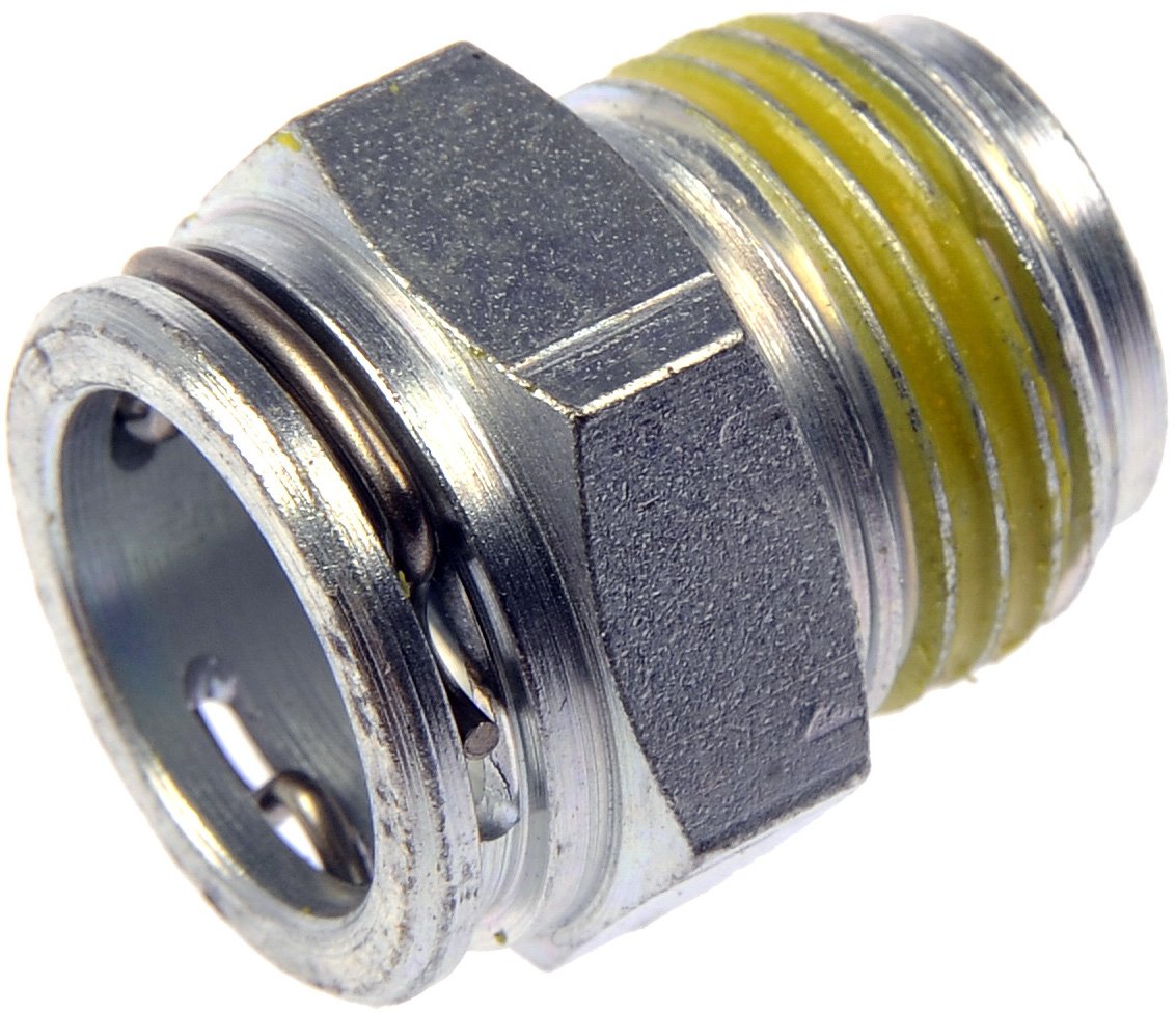Dorman Transmission Line Connector, 3/8" Tube x 5/8-18" Thread, Nitrile Rubber, Gray, Model 800-605, 1 Count