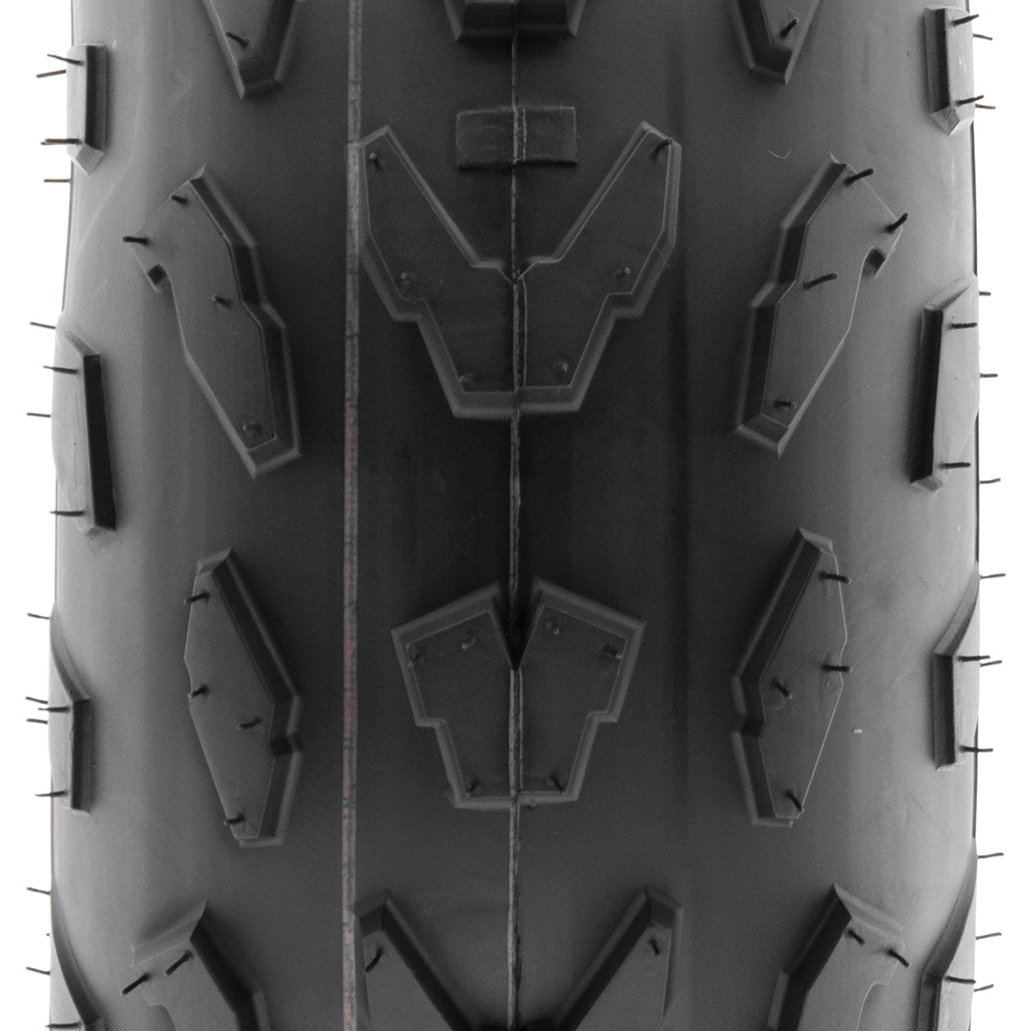 SUNF ATV Go-Kart Tires - Pair of 2, 18x7-7, Tubeless, 4 PR, Black Rubber