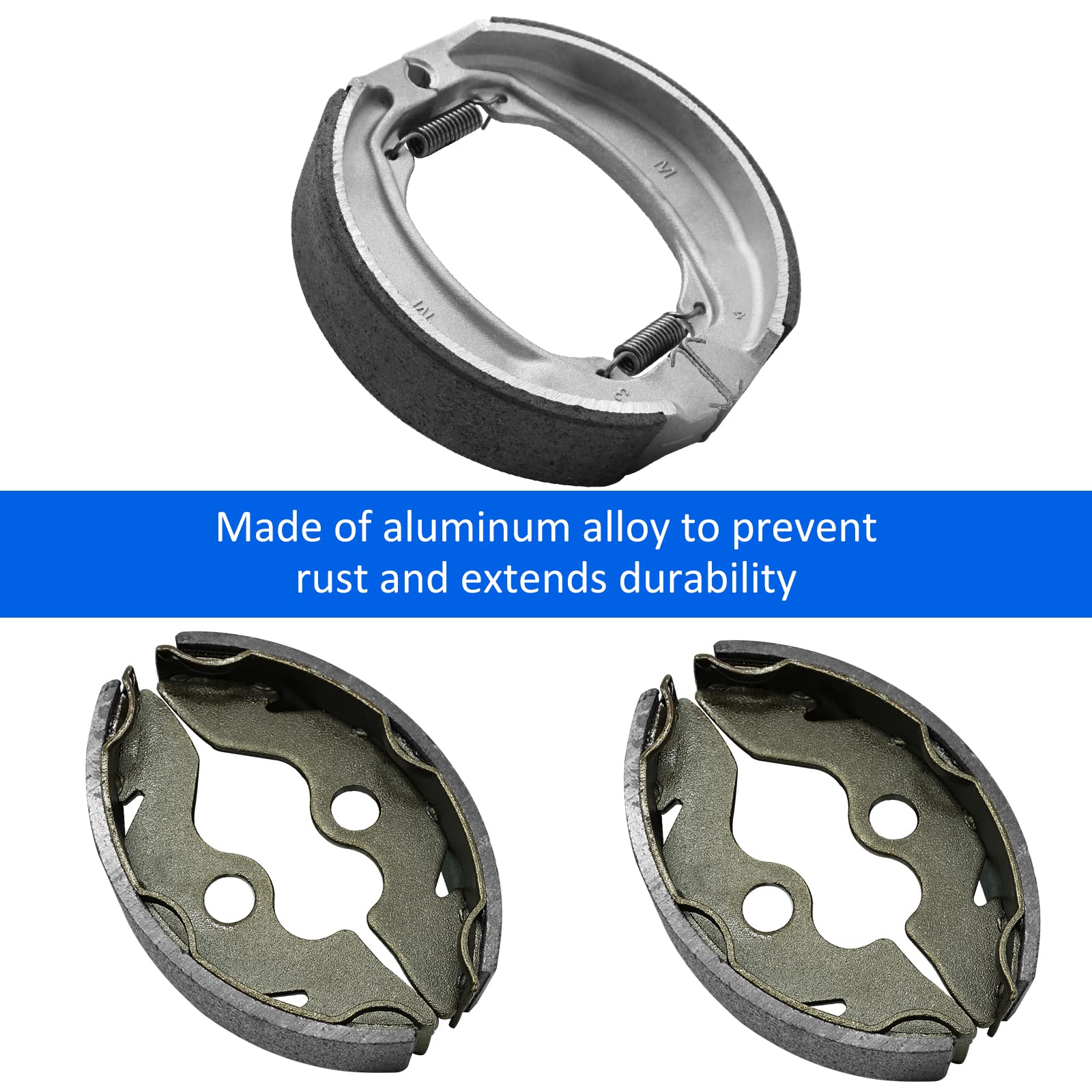 Front & Rear Brake Shoes Kit For Honda Recon 250 1997-2022, 06450-Hc4-900 06430-Hm8-A10 06430-Hm8-A00
