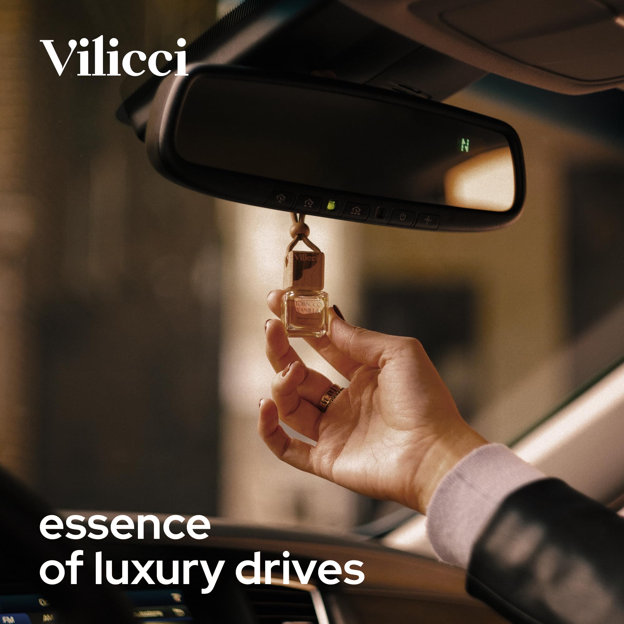 Vilicci Car Air Freshener - Long Lasting Tobacco Vanilla Scent Perfume For A Refreshing Drive | Auto Air Freshener, Eliminates U