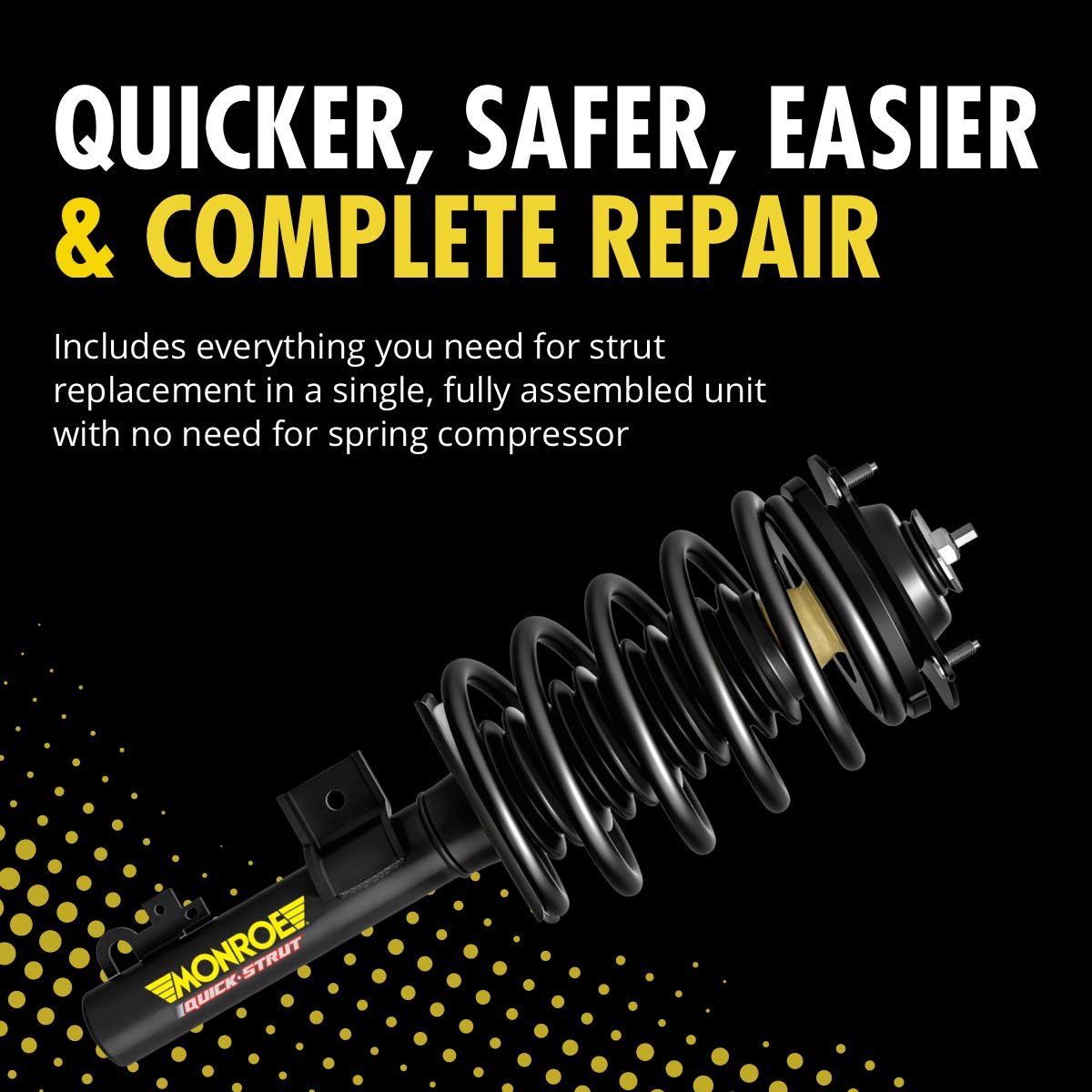 Monroe Quick-Strut 172311 Suspension Strut And Coil Spring Assembly For Volkswagen Jetta