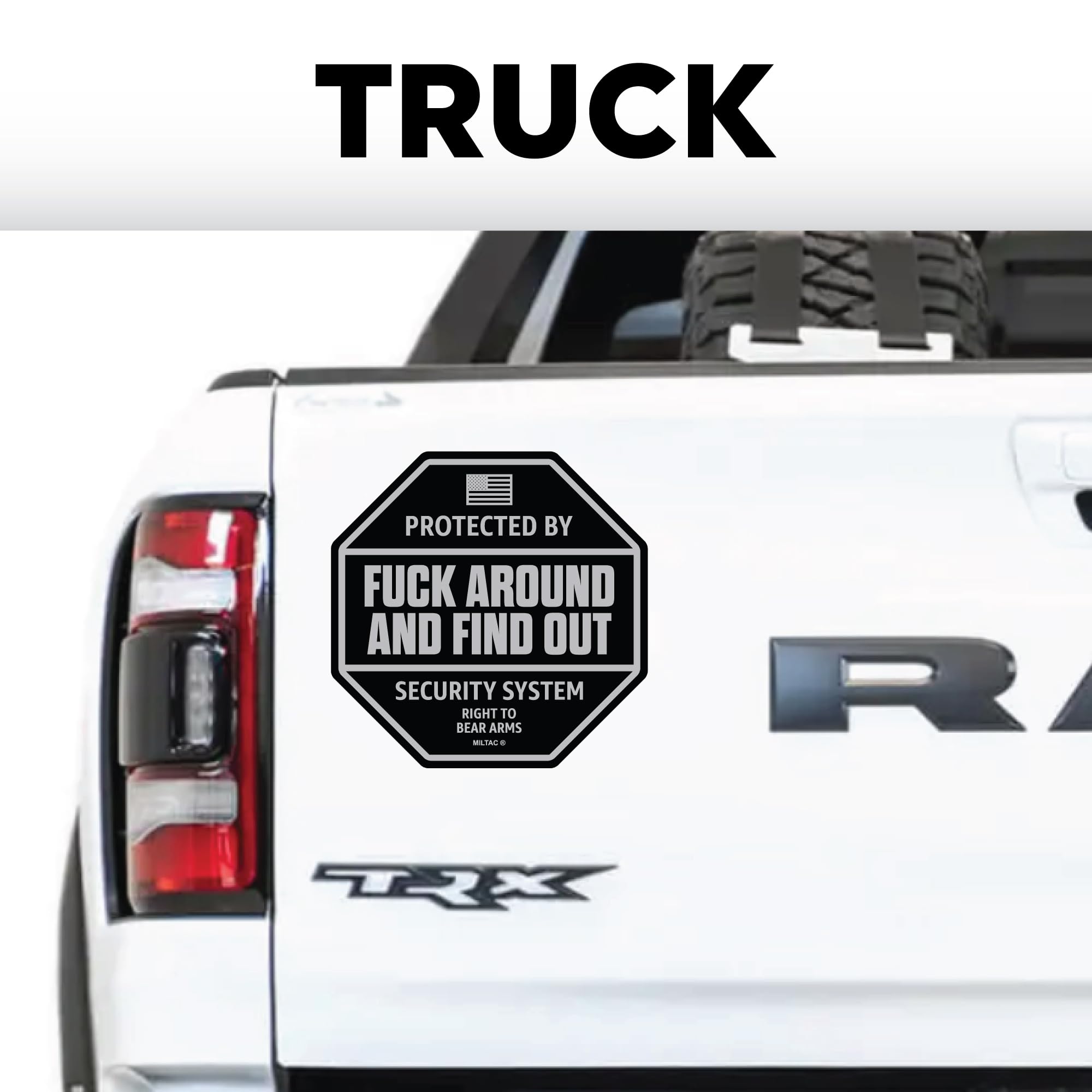 FAFO Magnet - FAFO Security Sign Warning | Protected by Fuck Around and Find Out Sign for Truck, Window | Funny Car Magnets, Sec