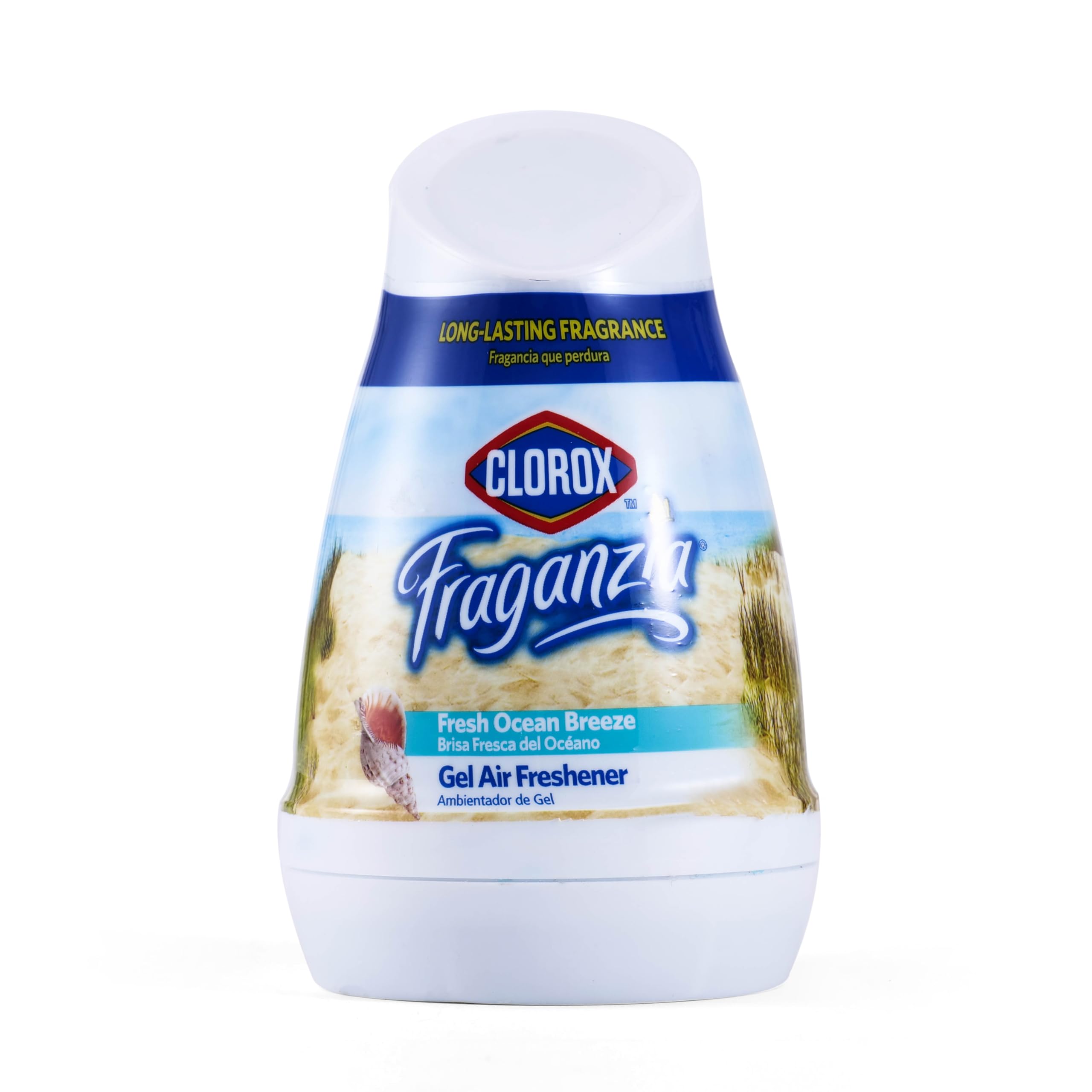 Clorox Fraganzia Cone Gel Air Freshener - Fresh Ocean Breeze - Long-Lasting Gel Air Freshener For Closets, Bathrooms, Kitchens,