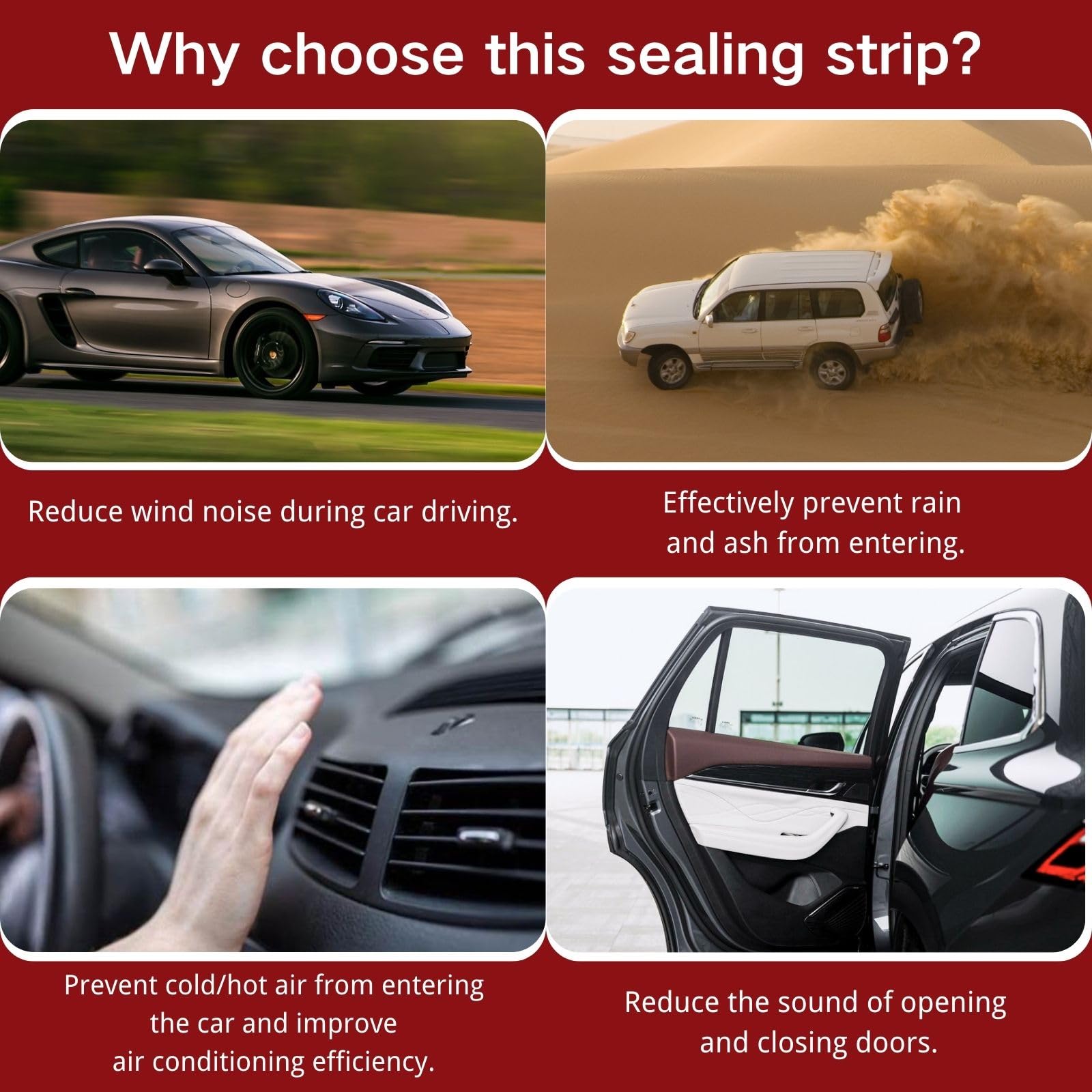 Kaixuan Automotive Universal New Weather Stripping Epdm Rubber Seal Strip D-Shape Self Adhesive Car Truck Door Window Weather St