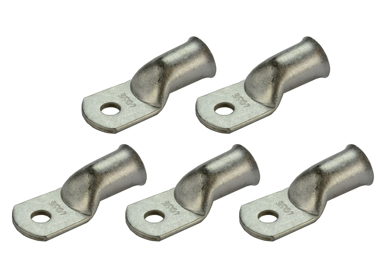 Temco 5 Pack Tinned Copper Welding Battery Cable Ends, Lugs Terminal 4/0 Awg 5/16'' Hole - Marine Grade (6 Awg To 1/0 Awg Option