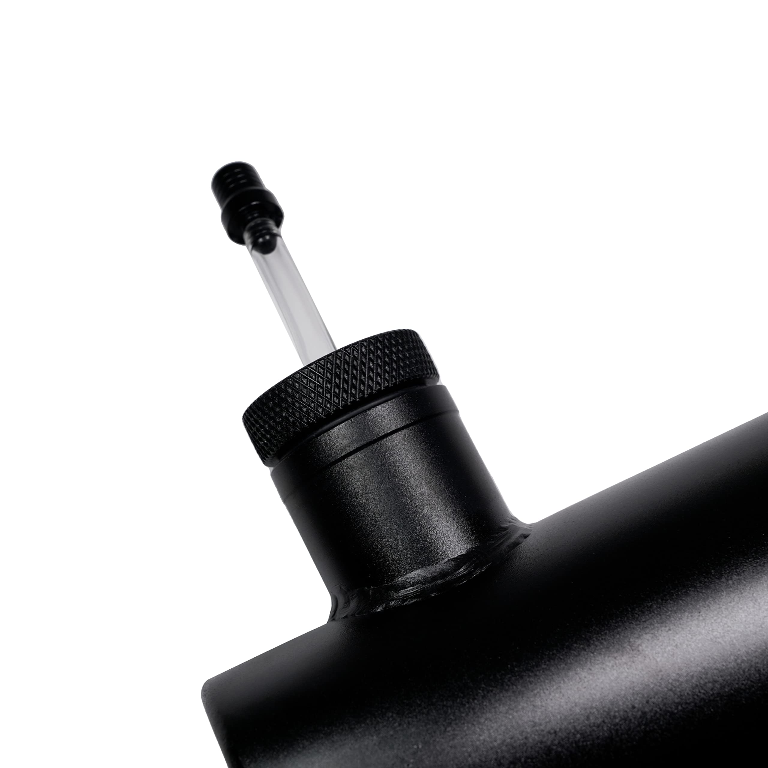 JMCHstore Aluminum Mini Gas Fuel Tank Cylinder 4x11" for Coleman Baja, Motovox, Go Kart - Black