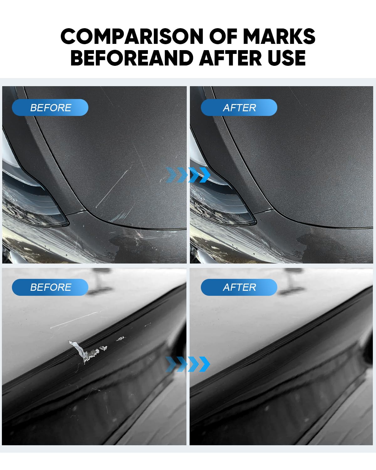 Evooor Solid Black (Pbsb) Touch Up Paint For Tesla Curb Rash Repair Kit - Diy Kit With Color-Matched Touch Up Paint For Model 3/
