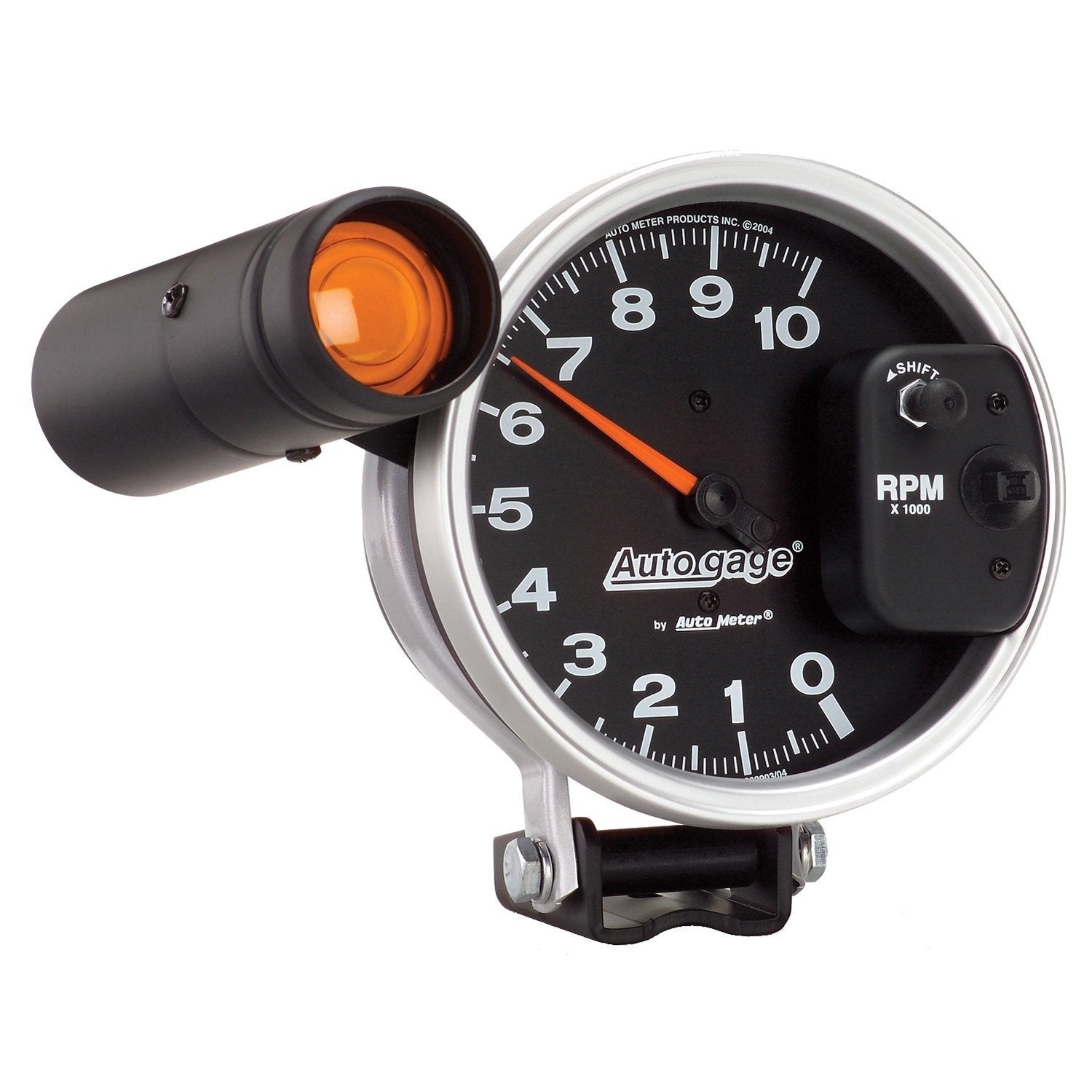 AUTO METER 233904 Pedestal Mount Shift Lite Tachometer Gauge - High-Performance Model for Accurate Shifting Indicator