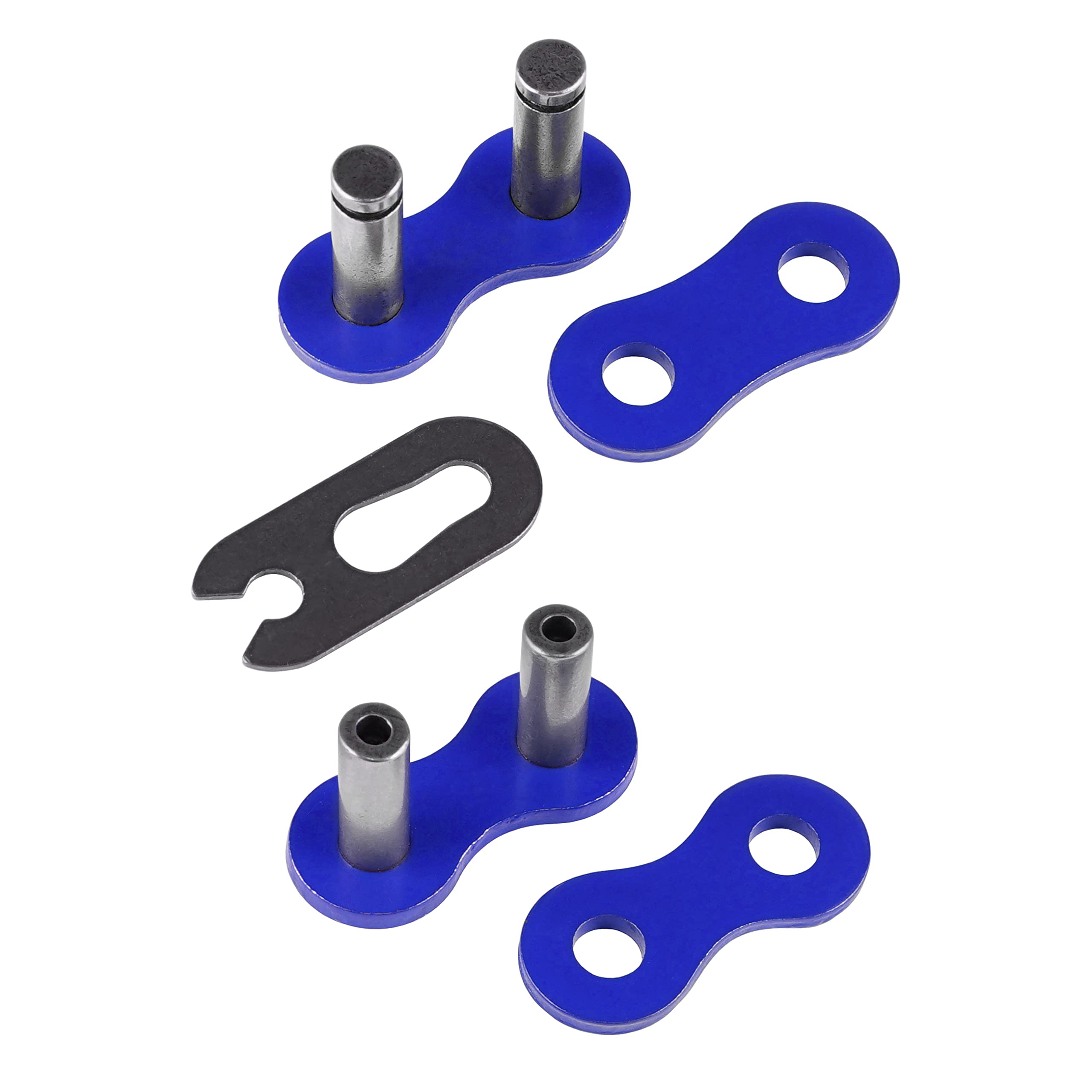 Caltric Blue 520-Pitch 120-Links Non-Oring Drive Chain Compatible With Atv/Utv/Quad/Side X Side/Motorcycle/Dirtbike/With Rivet A