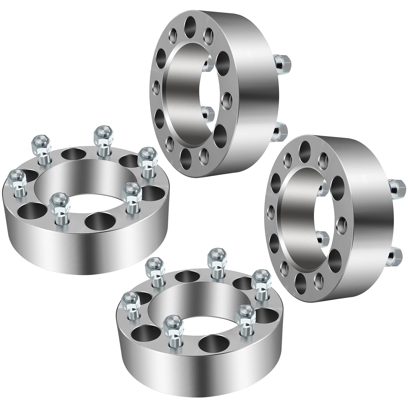 SCITOO 4Pcs 6x5.5 Wheel Spacers 2 inch with Studs 12x1.25 Bore 108mm 6 Lug 50mm Wheel Spacers 6x139.7mm fit for QX56 for Armada 
