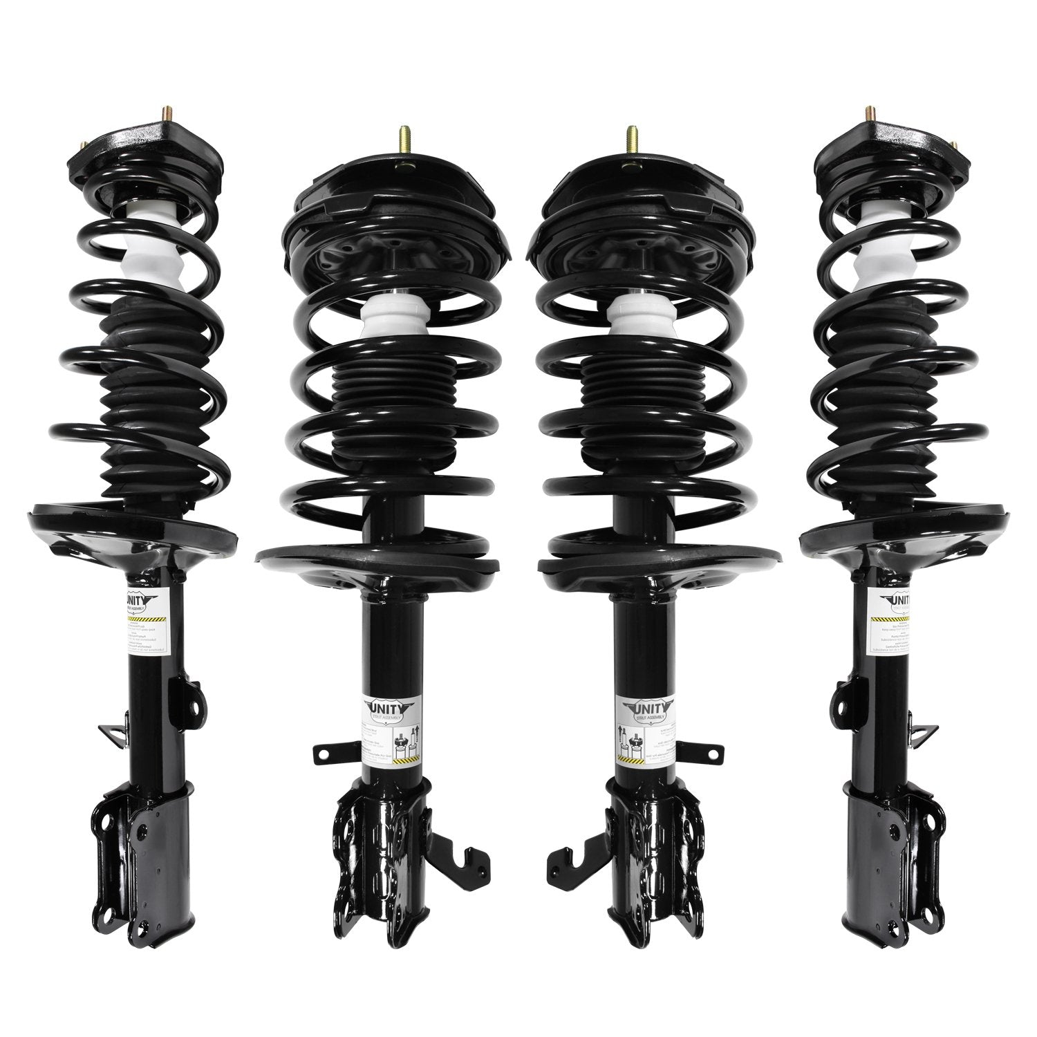 Unity 4 Wheel Complete Strut Assembly Kit for 1993-2002 Toyota Corolla - Model 4-11151-15051-001