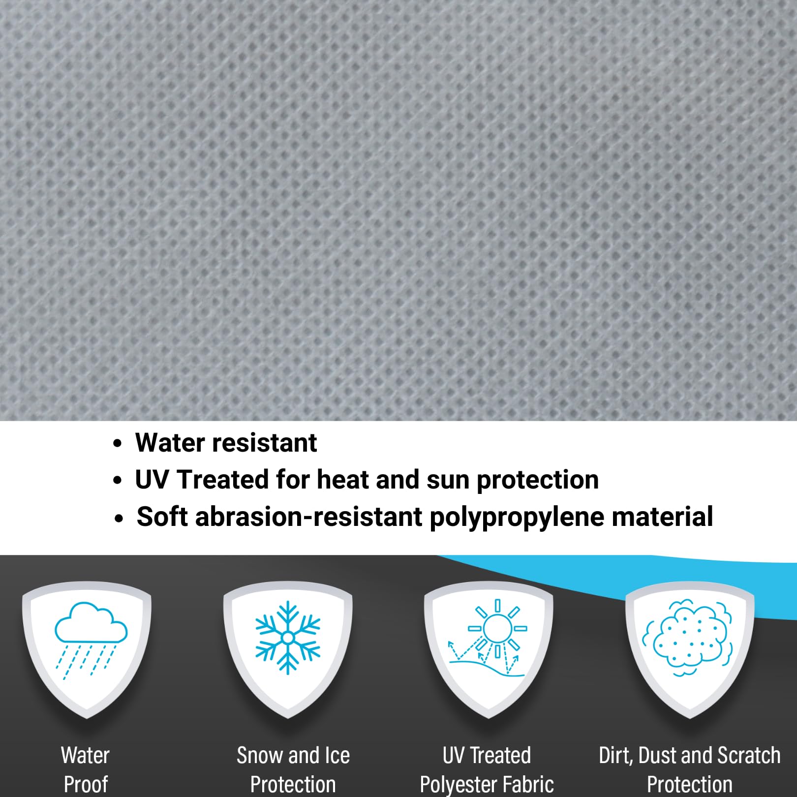 SavvyCraft Economic Guard Travel Trailer Camper Cover, Breathable RV Trailer Cover Fits 21 feet to 22 feet
