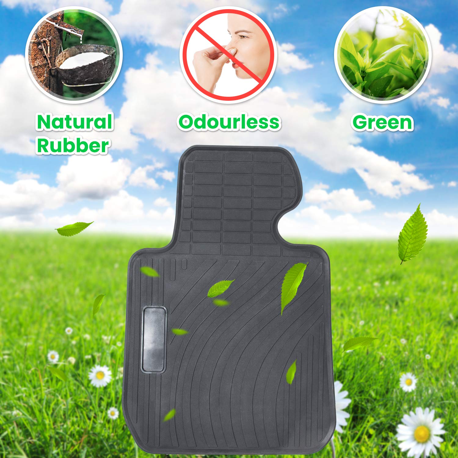 Floor Mat for BMW 3/4 Series F30 F31 F32 F33 F36 320i 328i 335i 2012-2018 & 2015+ F80 M3 Heavy Duty Rubber Front+Rear Car Liner