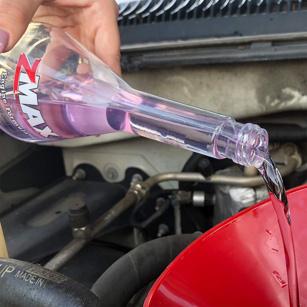 zMAX Engine Formula 51-212 - Reduces Carbon Build-Up, Lubricates Metal - 12 oz Engine Treatment for Cars & Trucks