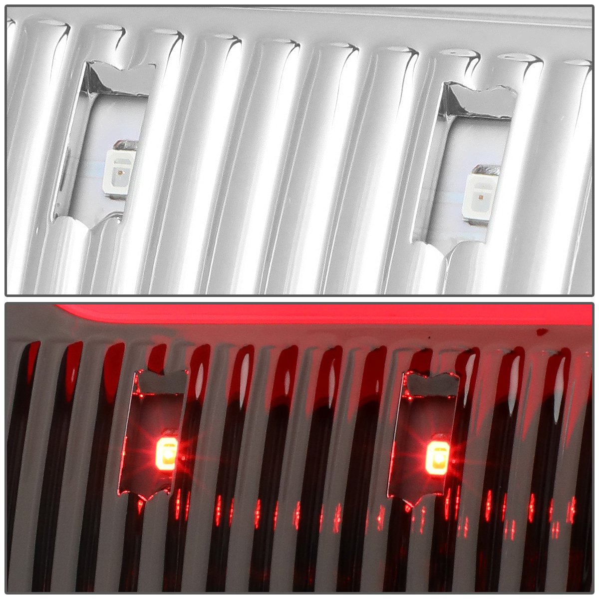 DNA MOTORING LED 3D Tail Light Assembly for 09-17 Dodge Ram 1500/2500/3500 - Chrome, Driver & Passenger Side, Model TL-DRAM09-