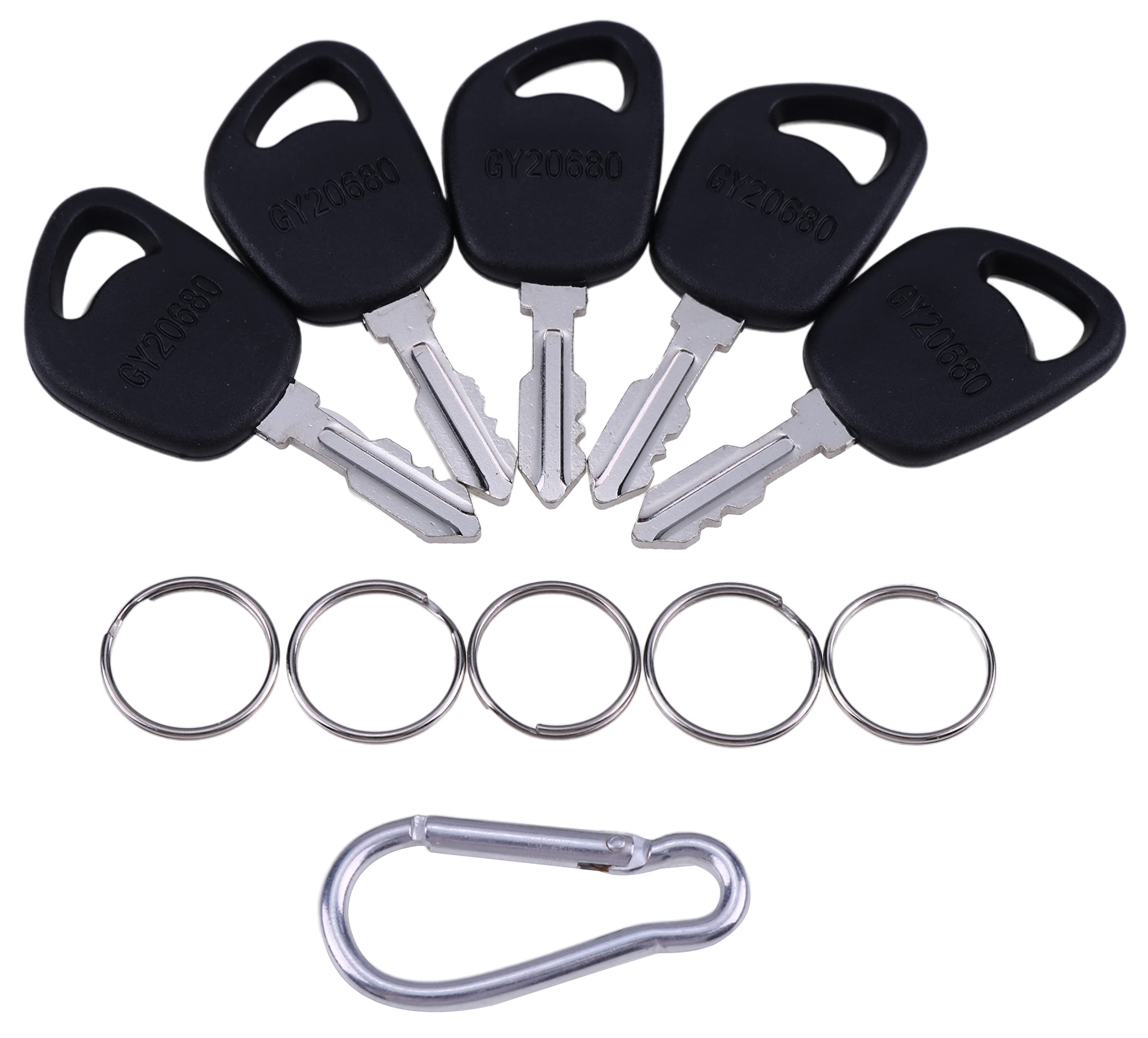 Jeenda (5) Ignition Keys Gy20680 Lva17264 Compatible With John Deere 100 La Lt Sst X Series 1026R L100 L110 L108 L111 L118 L120 