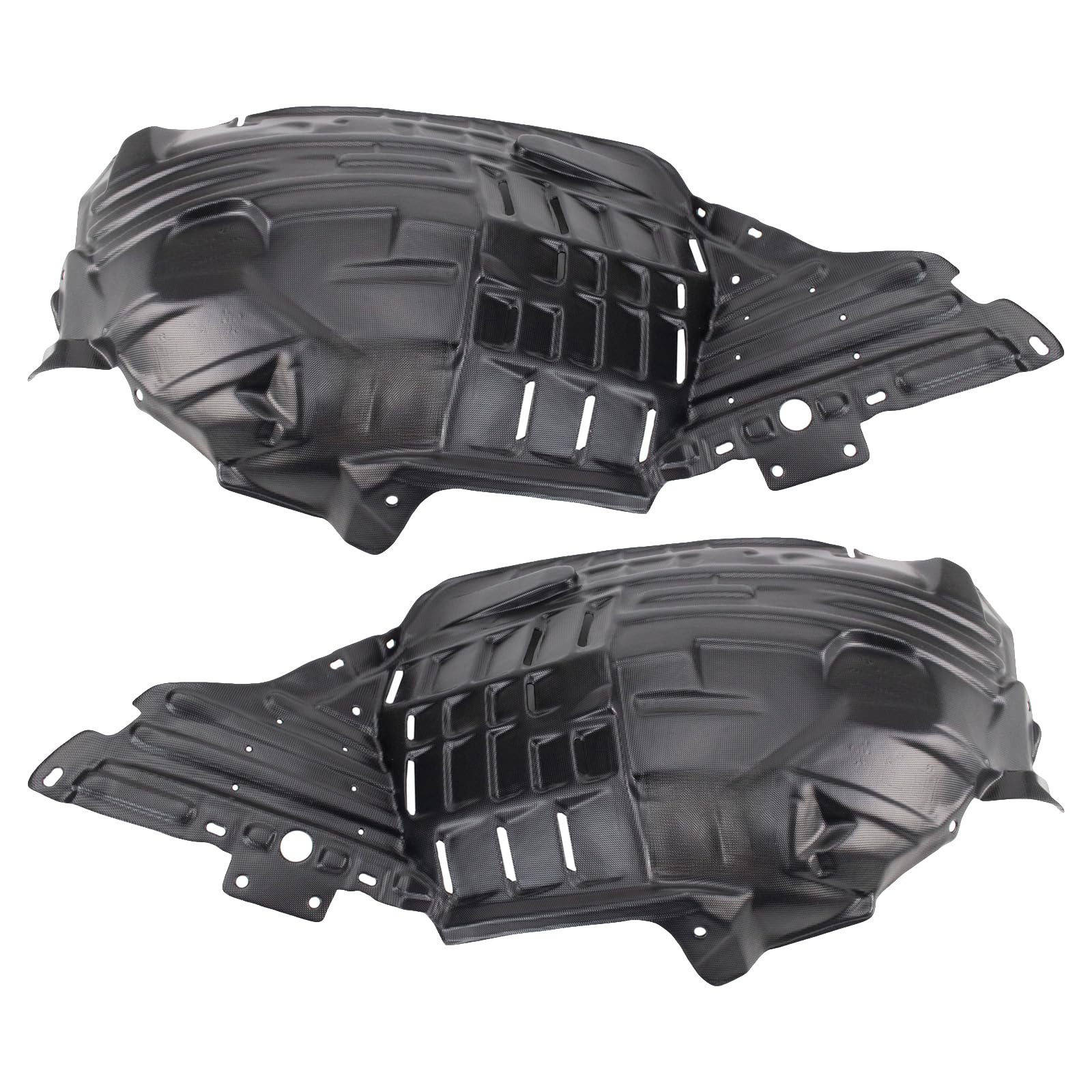 Trq Front Inner Fender Liner Set Compatible With 2006-2009 Nissan 350Z Ni1250133 Ni1251133