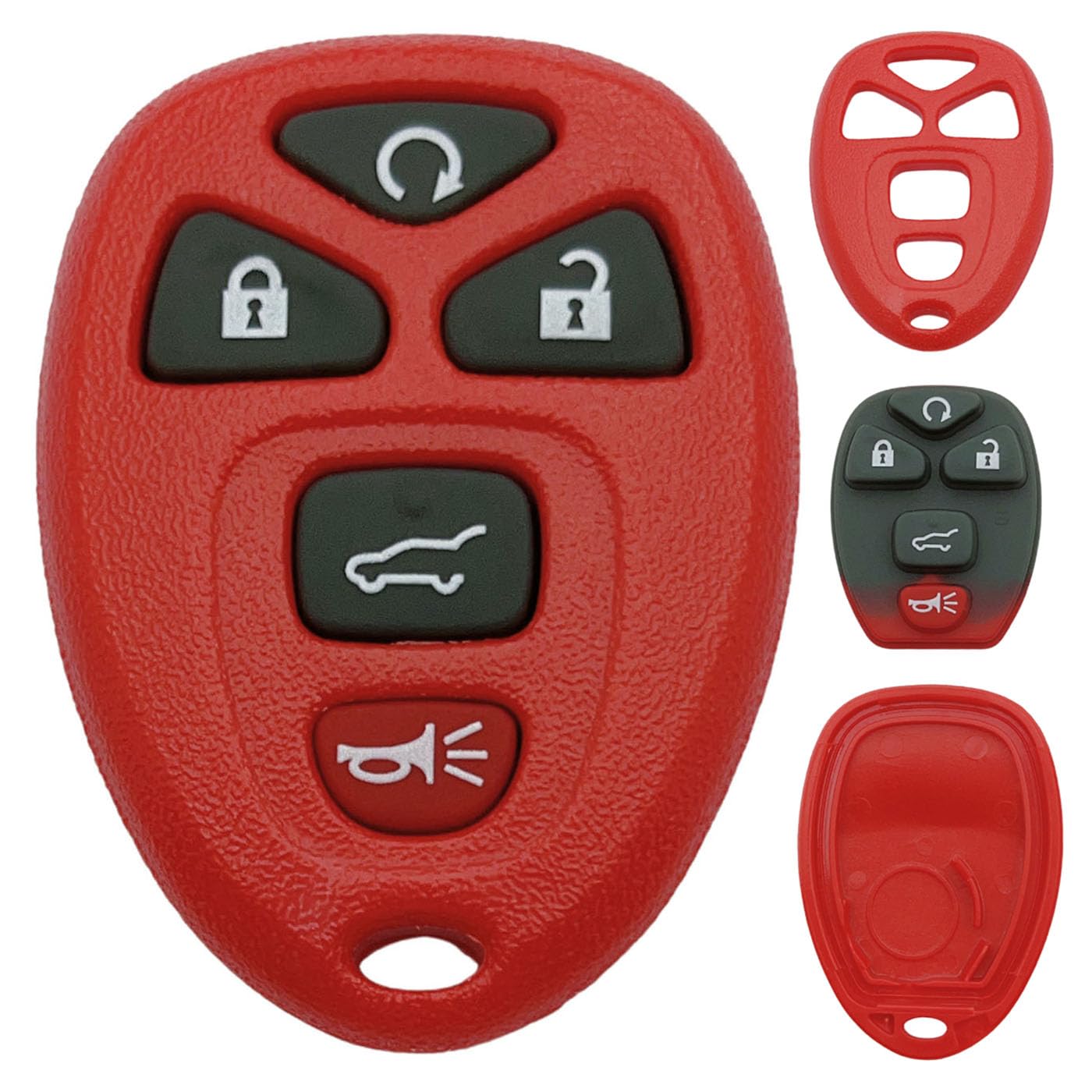 Replacement Key Fob Shell Case Fits for Chevy Suburban Tahoe Traverse GMC Acadia Yukon Cadillac Escalade SRX Buick Enclave Satur