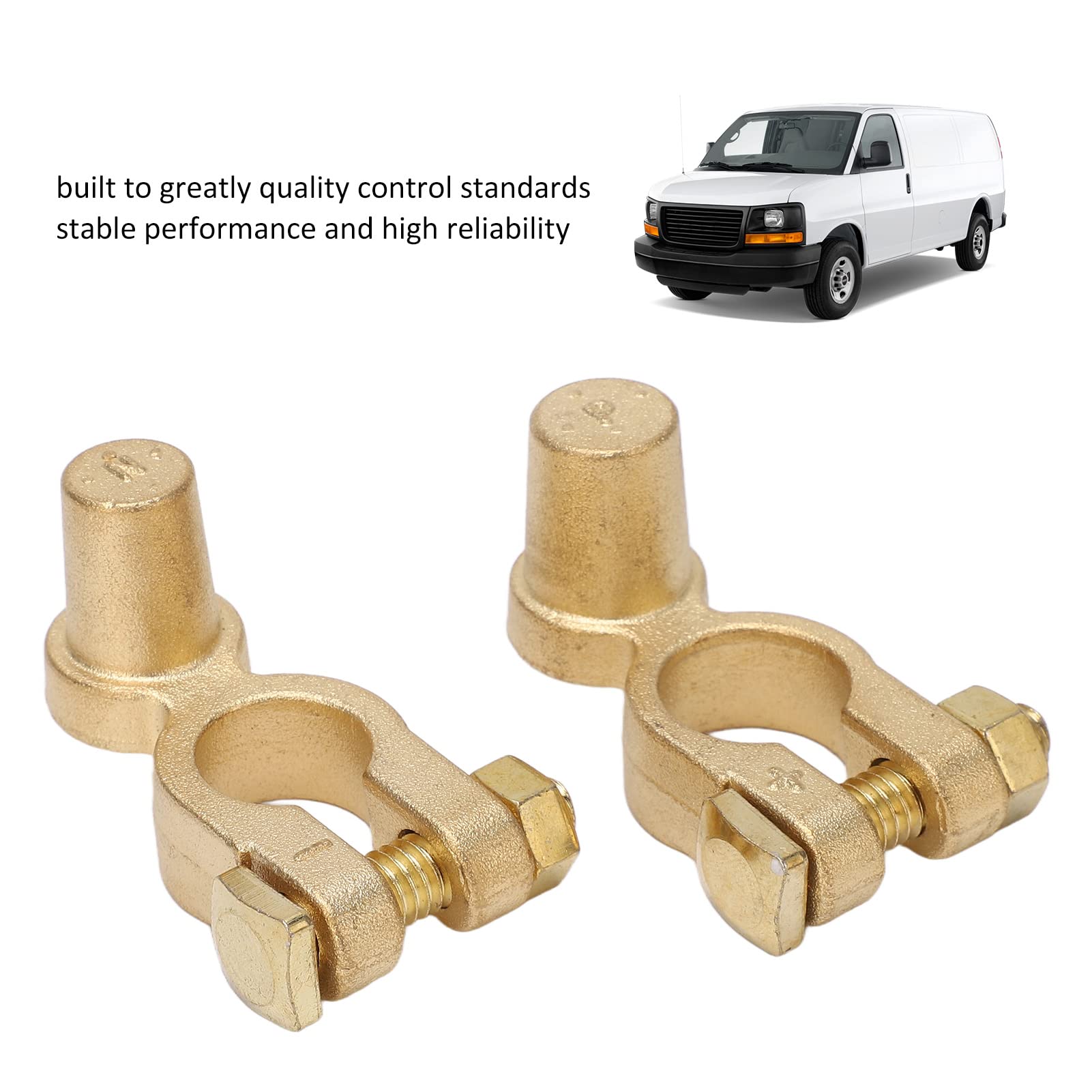 Auto Car Battery Terminal 1 Pair Sae To Jis Car Battery Terminal Connector Positive Negative Top Post Terminal For Auto, Battery Cable Terminal Clamp Set For Car Truck Van Rv Boat