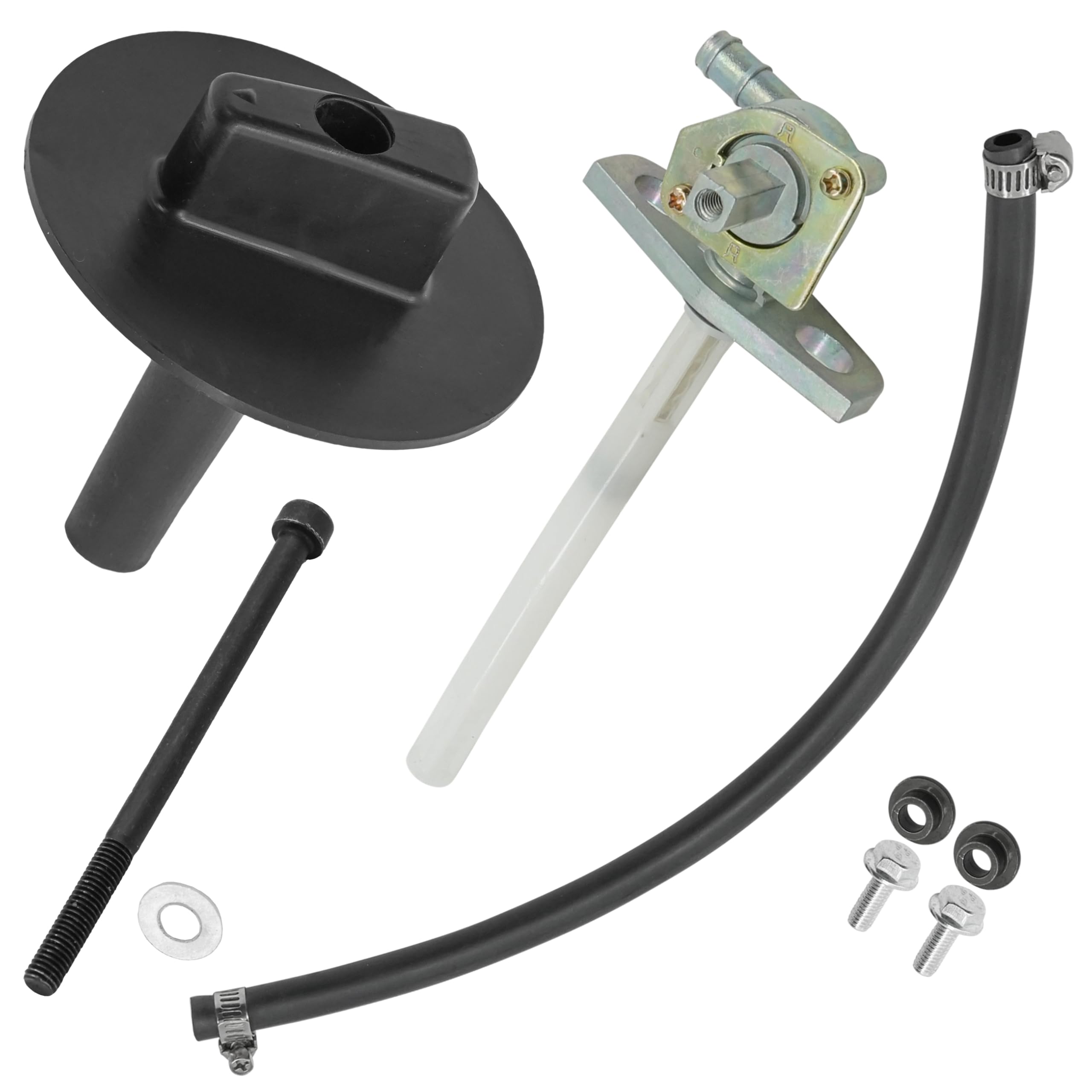 Caltric Fuel Valve And Lever Petcock Compatible with Honda Rancher 350 TRX350TM TRX350FM TRX350FE TRX350TE 2X4 2004-2006