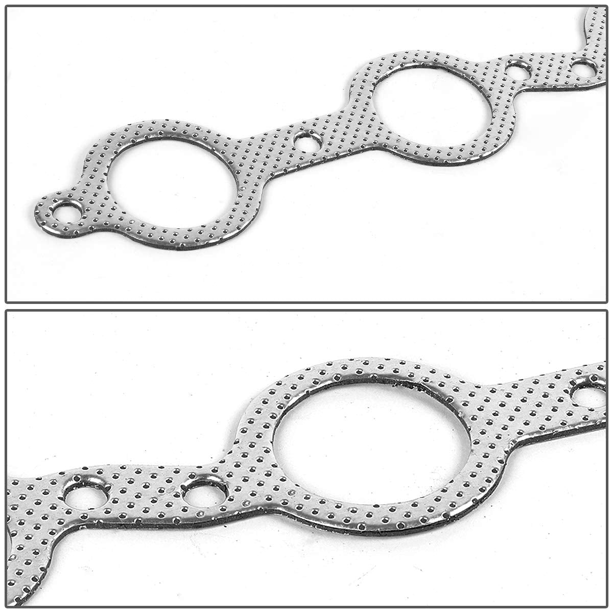 Auto Dynasty Aluminum Exhaust Manifold Header Gasket Set Compatible with Tahoe Silverado Yukon XL Sierra Escalade 4.8 5.3 6.2L 0