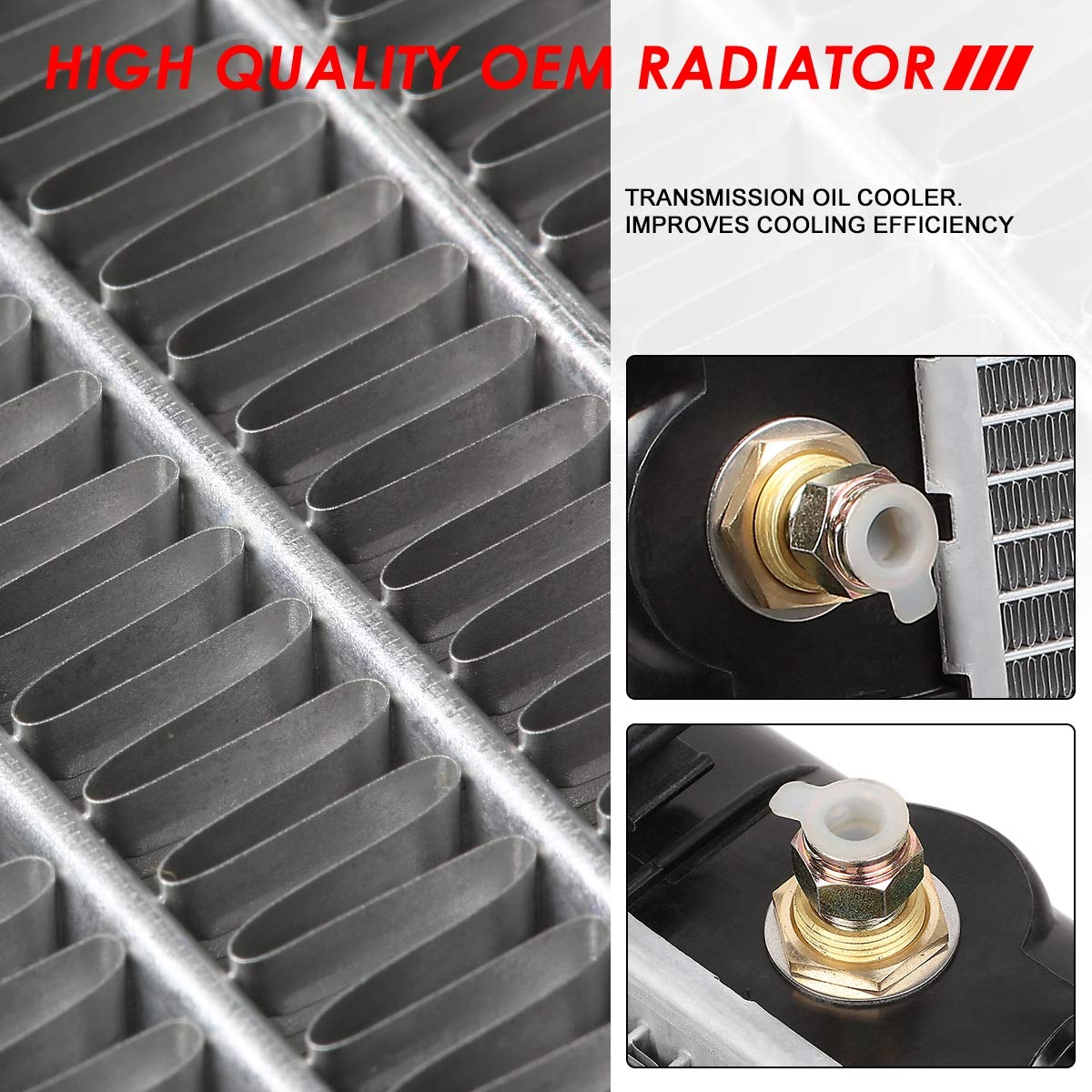 Auto Dynasty Radiator Compatible With 06-12 Pontiac G6 Saturn Aura Chevy Malibu 2.4L 3.5L 3.6L, Dpi 2864 Factory Style 1-Row Coo