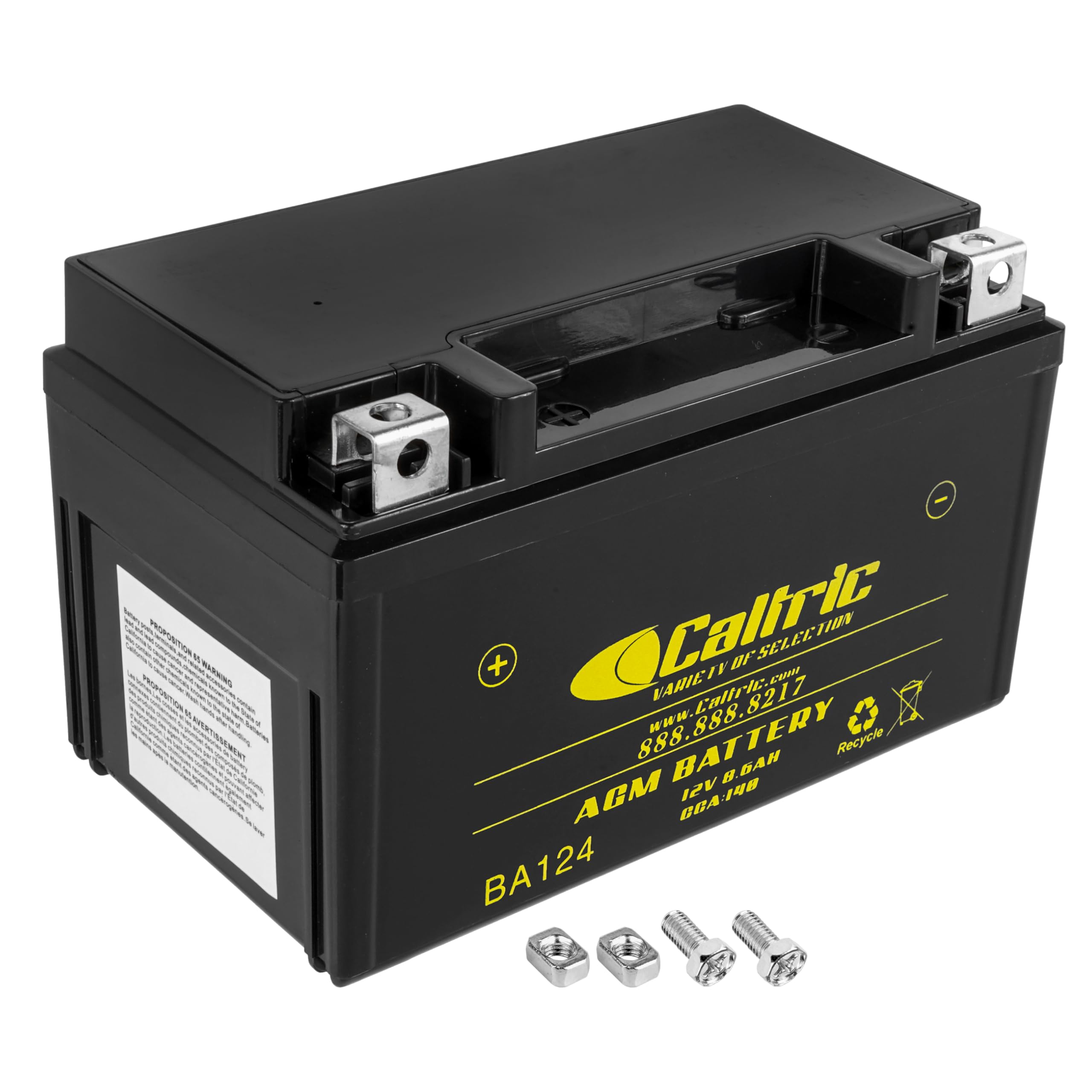 Caltric Agm Battery Compatible with Honda Vt600C Vt-600C Shadow Vlx 600 2004-2007