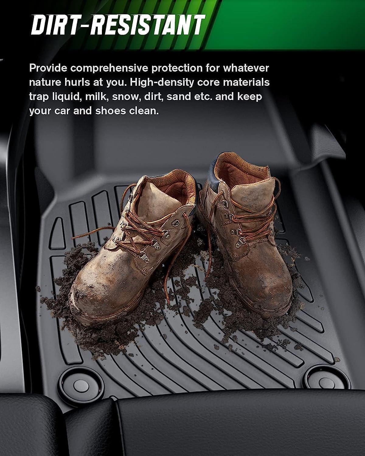 VIWIK Floor Mats & Cargo Liners for Honda Accord Include Hybrid 2025 2024 2023, Anti Slip 3D Floor Liners, TPE Waterproof Car Ma