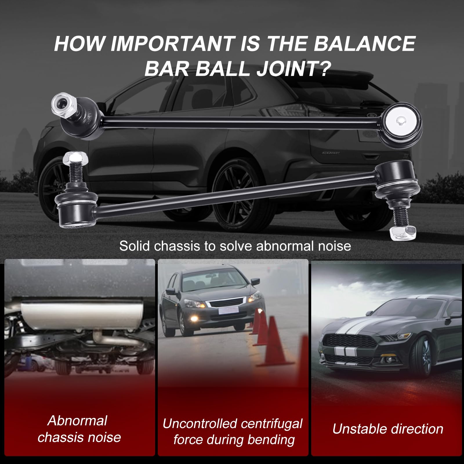 K750519 Sway Bar Links - Front Stabilizer Bar End Links Compatible With 2010-2016 Chevy Cruze Cruze Limited Malibu Volt/2010-201