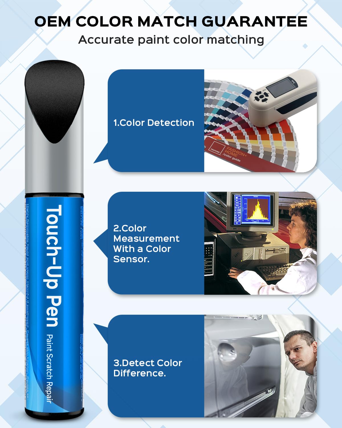 Teslaunch Fluid Black(668) For Bmw Car Touch Up Paint Kit,Exact Match Car Scratch Repair Touch Up Paint Kit (Fluid Black(668))