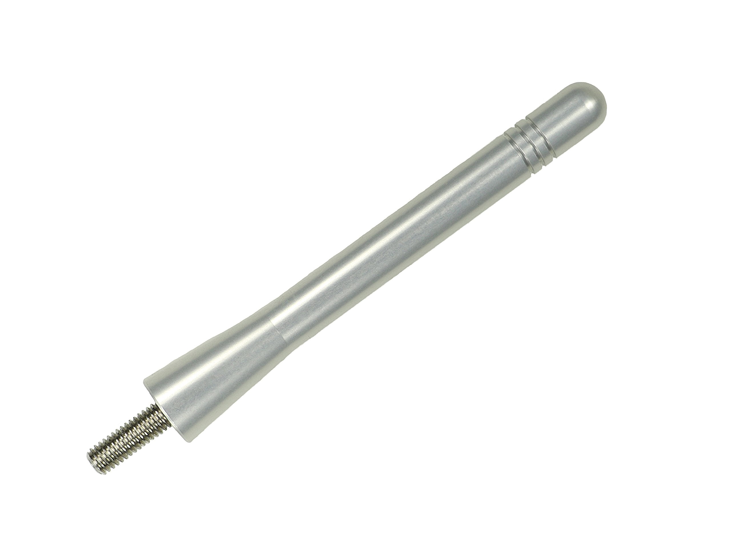 AntennaMastsRus - Made in USA - 4 Inch Silver Aluminum Antenna is Compatible with Toyota Tundra (2000-2020)