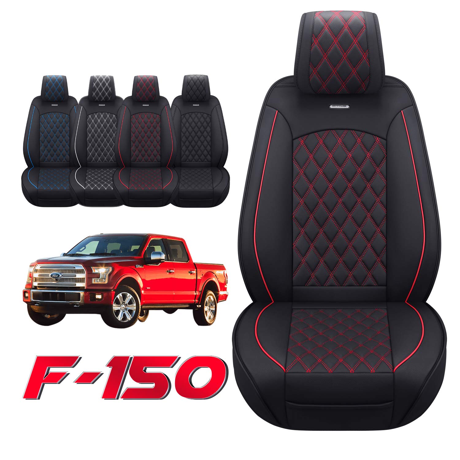 Aierxuan Car Seat Covers Front Set With Waterproof Leather Automotive Vehicle Cushion For Cars Suv Pickup Truck Fit For 2009 To