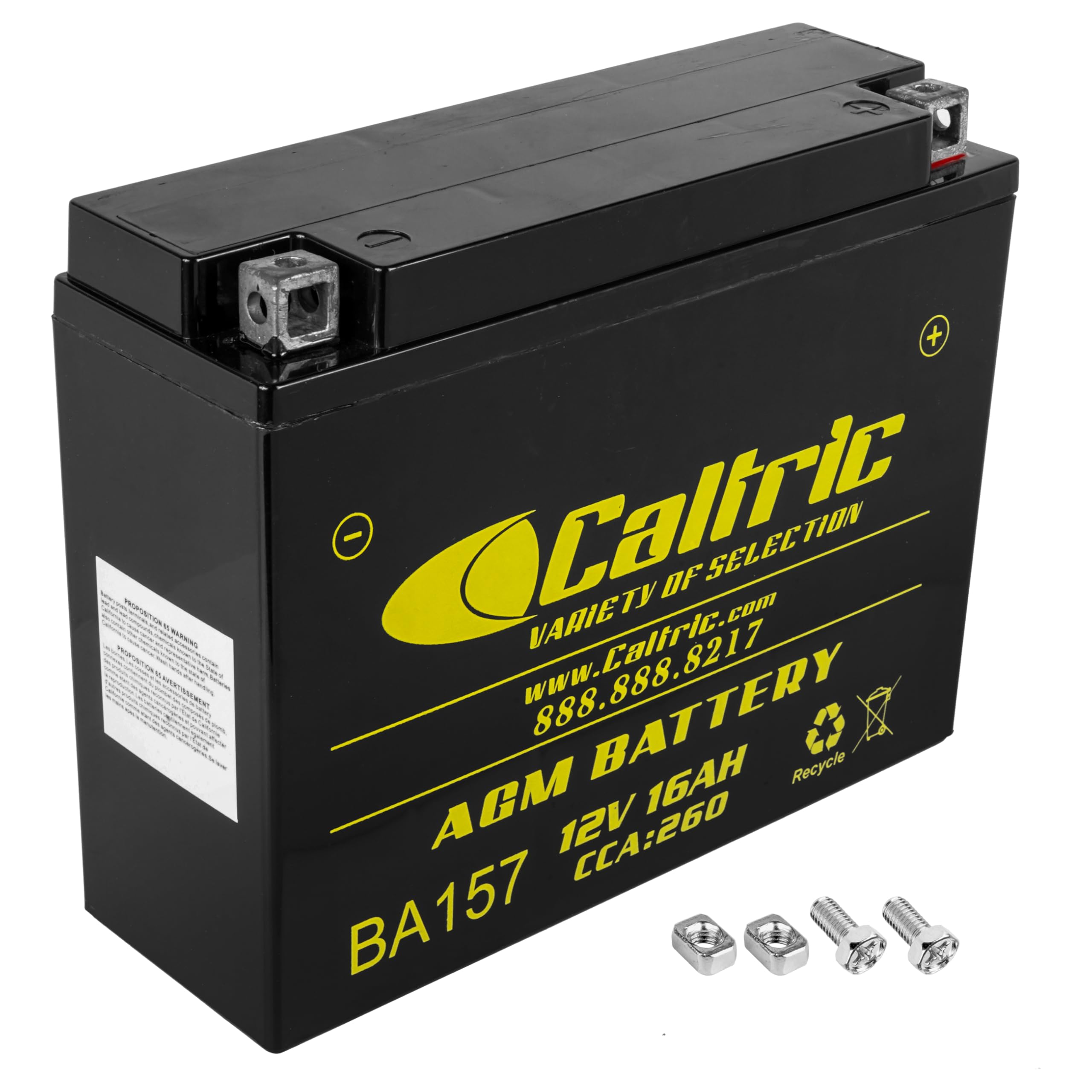 Caltric Agm Battery Compatible with Yamaha Virago 700 Xv700 1984 1985 1986 1987