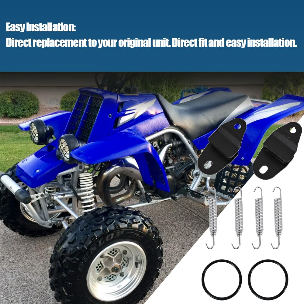Exhaust Muffler Pipe Stay Mount With Hangers Springs And O-Rings Fits For Yamaha Banshee 350 Yfz350 1987-2006