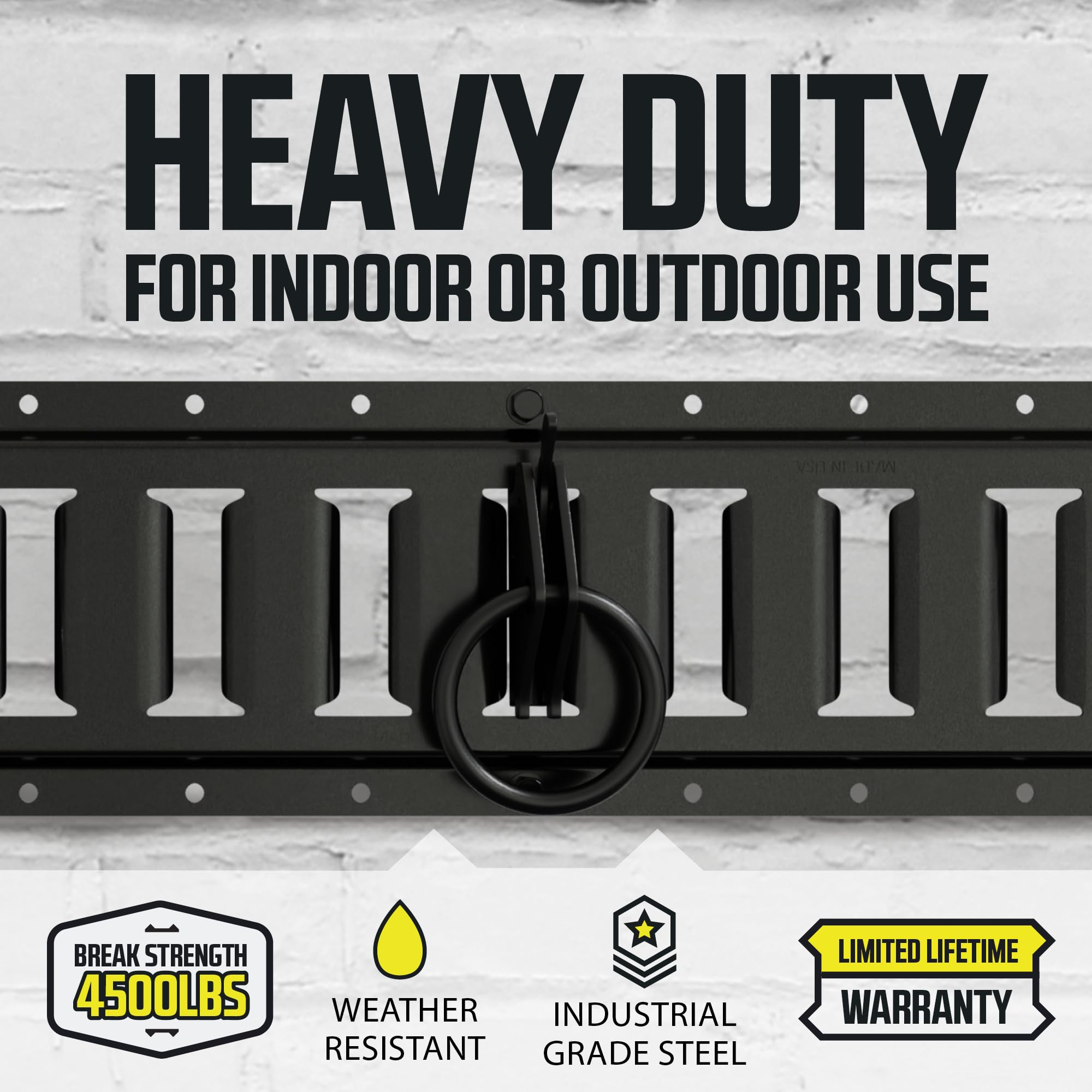 Dc Cargo Mall Heavy-Duty Steel O-Ring (Pack Of 20) 4500Lbs Break Strength - E Track Accessories Tie-Down Anchors For E-Track Tie