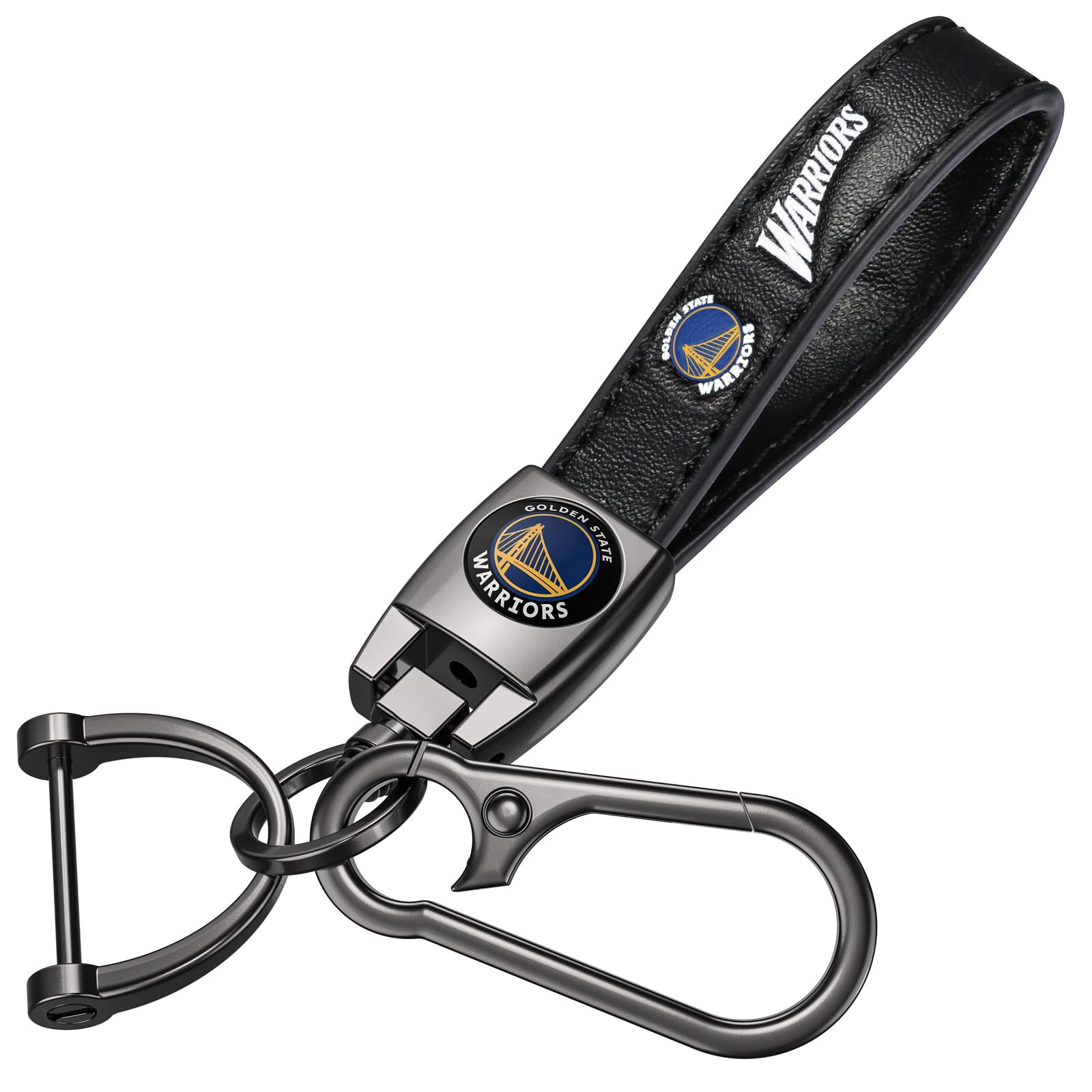 EMIJOY Warriors Car Keychain Keyring for Women Men,GS Warriors Car Key Chain Key Ring,Auto Fob Holder Key Lanyard,Basketball Stu