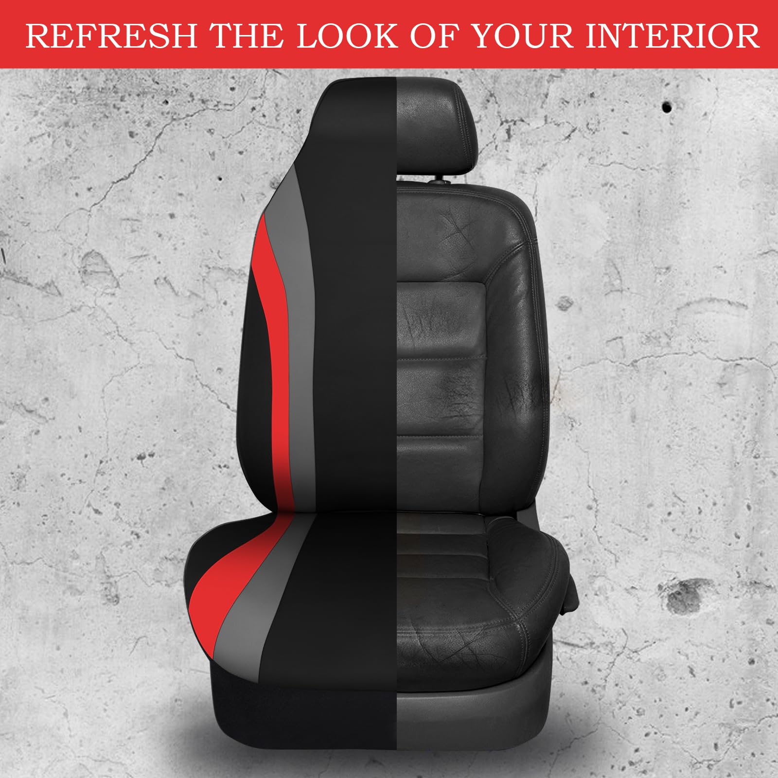 Car Pass Aquashield Neoprene Waterproof Car Seat Covers Front Seats Only, High Back Bucket Seat Covers,Airbag Compatible,Seat Co