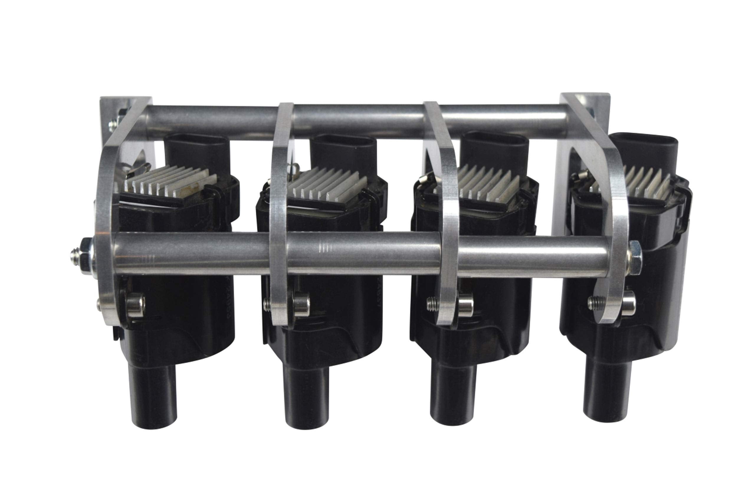 ICT Billet LS Remote Mount Coil Relocation Brackets D585 Model 551562 - Natural Finish for LSX Engine Swap